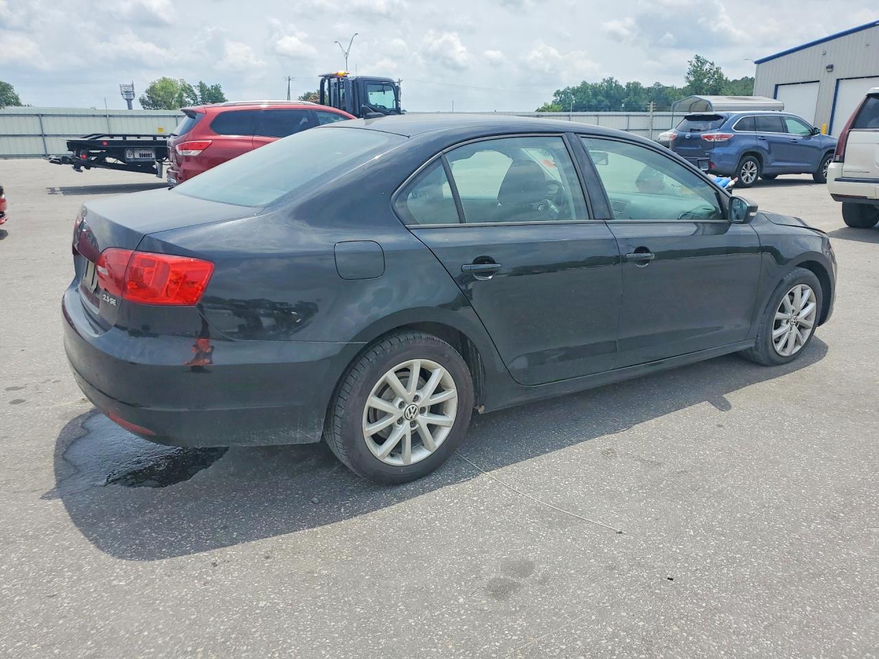 2012 Volkswagen Jetta Se Black vin: 3VWDP7AJ0CM323511