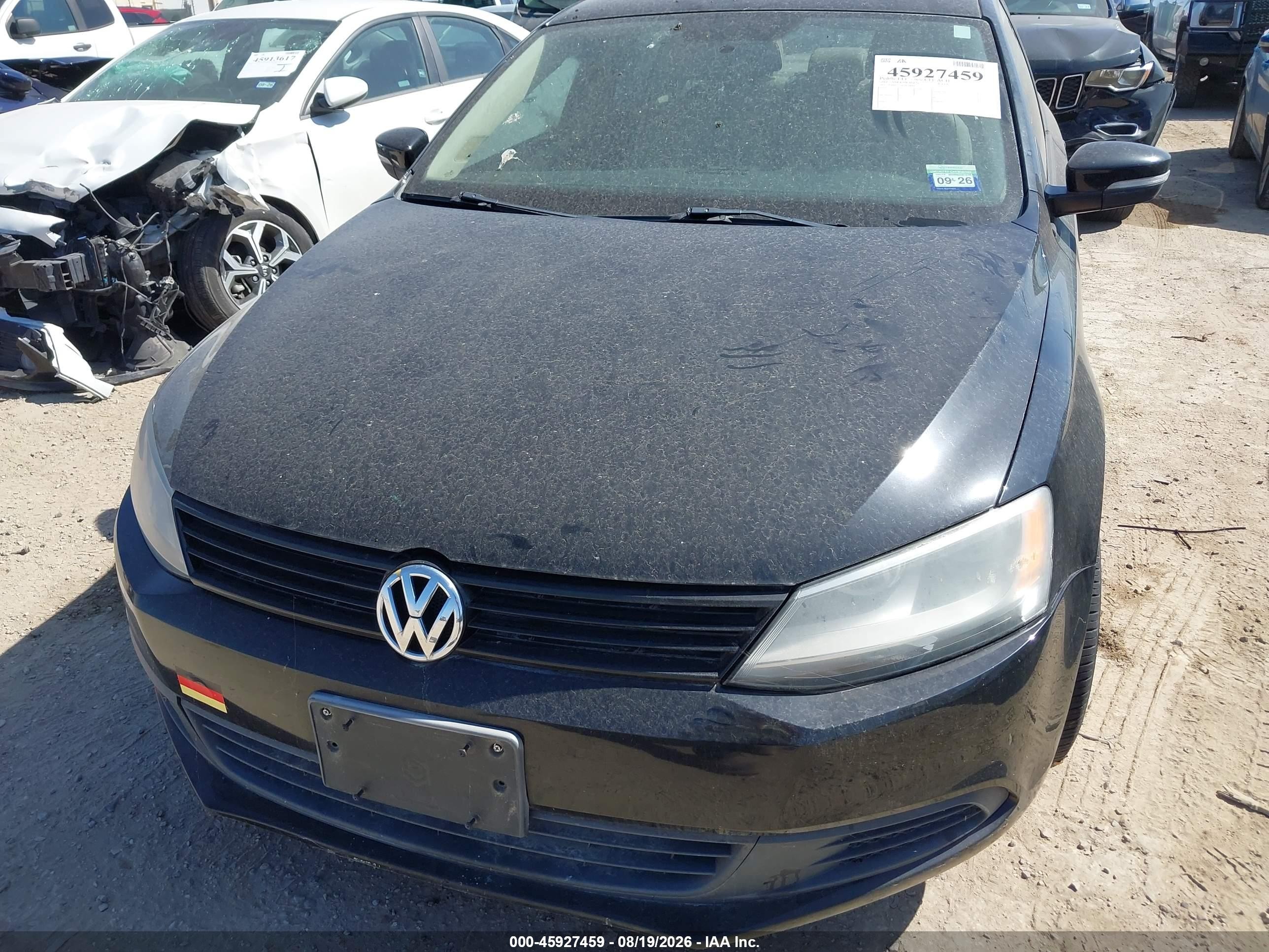 2012 Volkswagen Jetta 2.5l Se Black vin: 3VWDP7AJ0CM348666