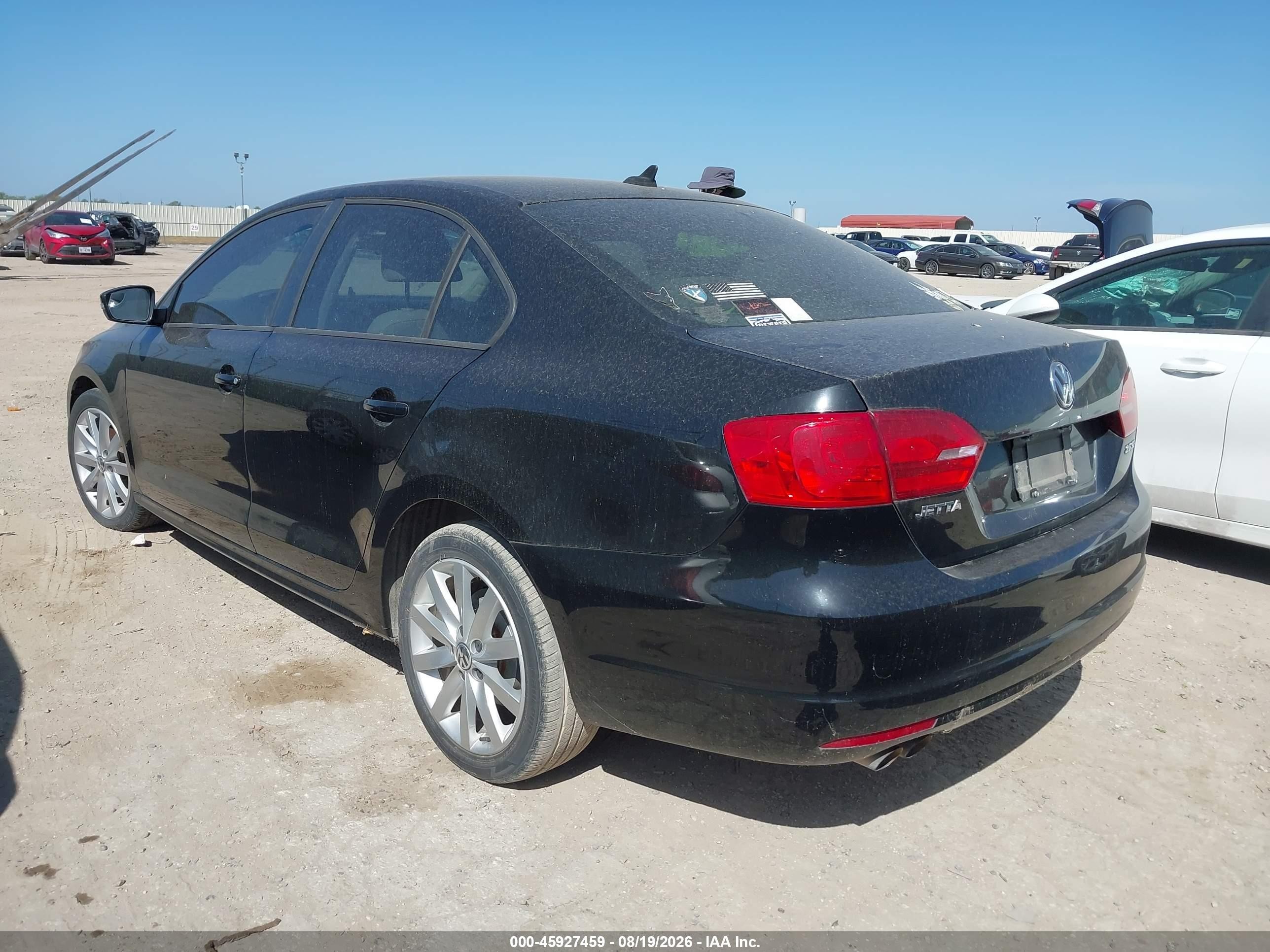 2012 Volkswagen Jetta 2.5l Se Black vin: 3VWDP7AJ0CM348666