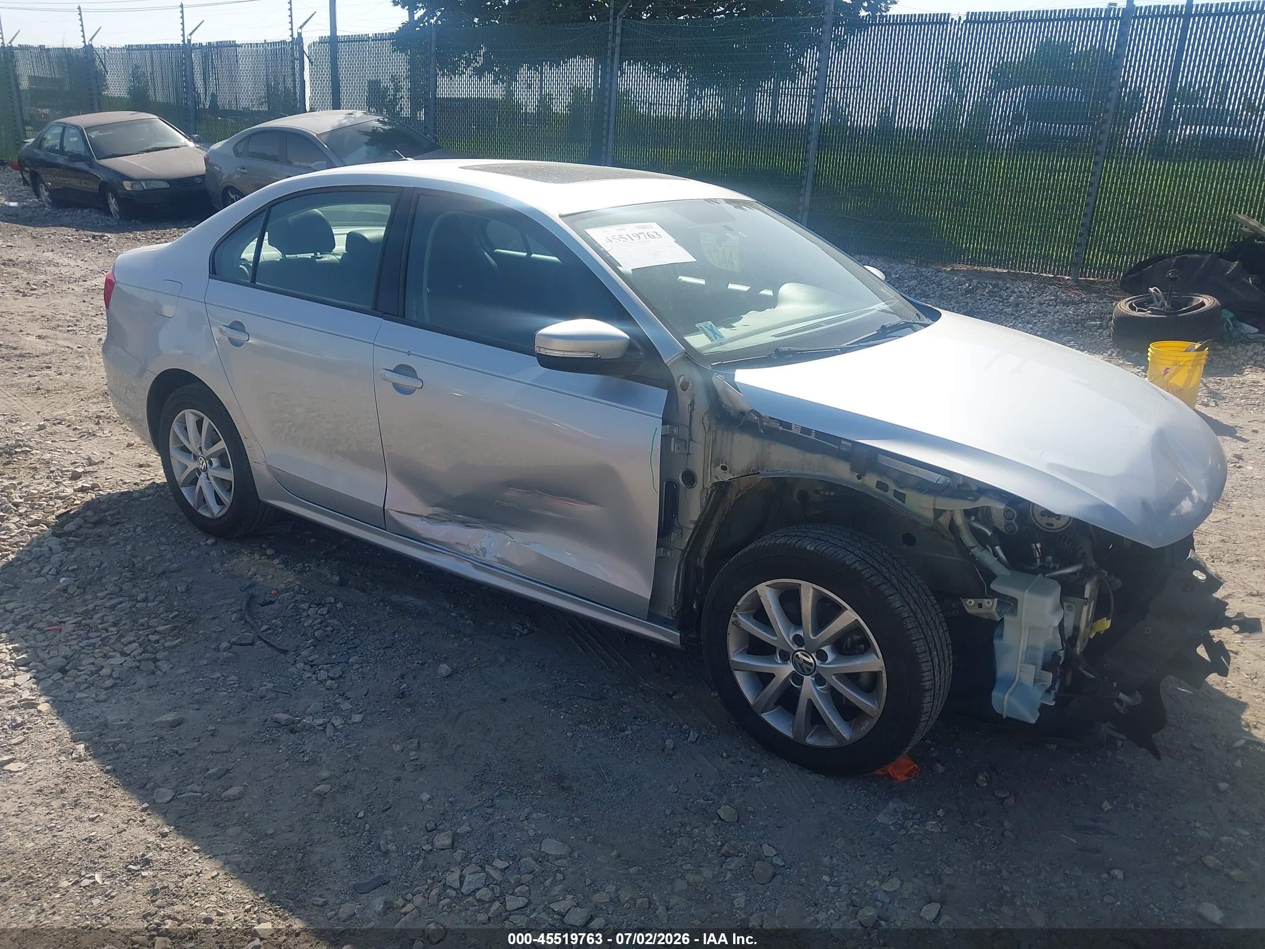 2012 Volkswagen Jetta 2.5l Se Silver vin: 3VWDP7AJ0CM350241
