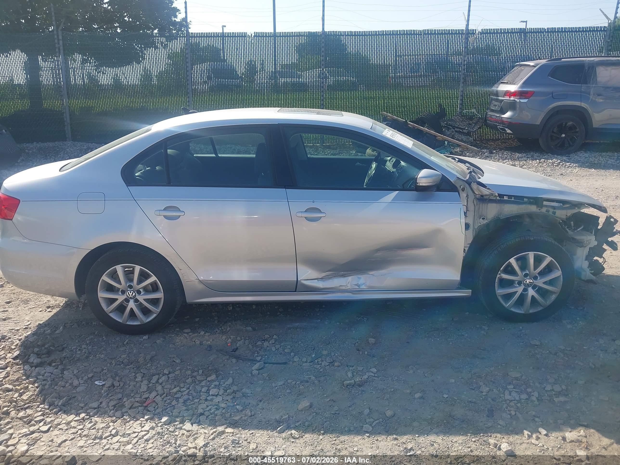 2012 Volkswagen Jetta 2.5l Se Silver vin: 3VWDP7AJ0CM350241