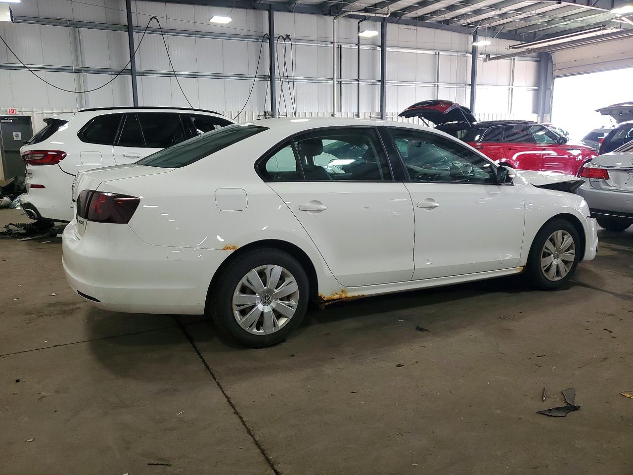 2012 Volkswagen Jetta Se White vin: 3VWDP7AJ0CM365502