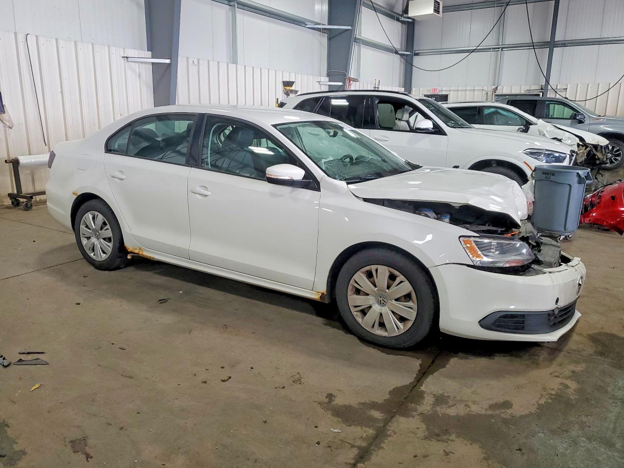 2012 Volkswagen Jetta Se White vin: 3VWDP7AJ0CM365502