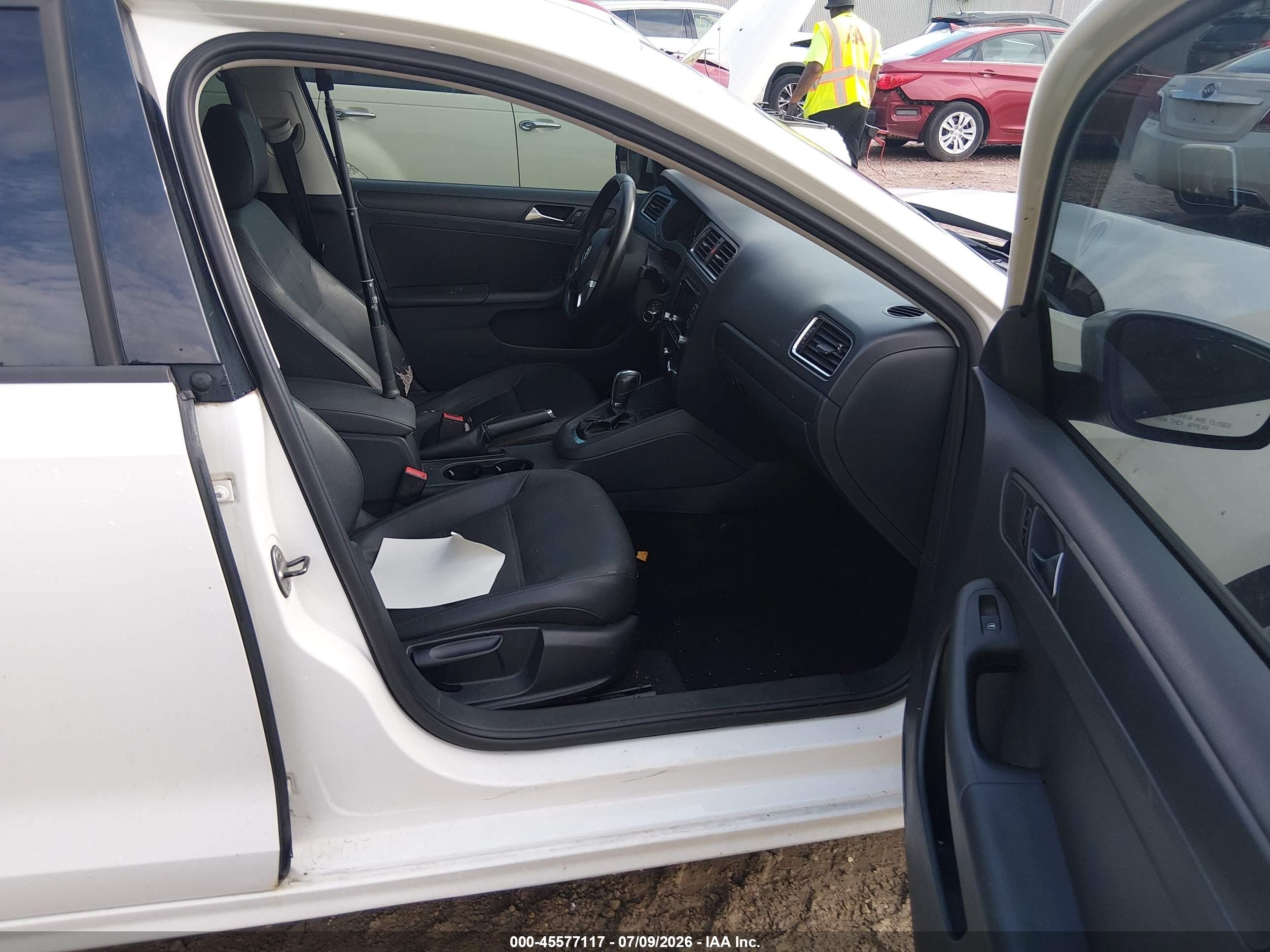 2012 Volkswagen Jetta 2.5l Se White vin: 3VWDP7AJ0CM370487