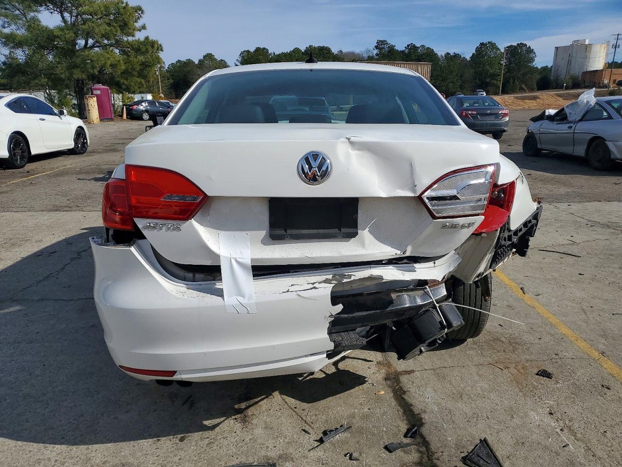 2012 Volkswagen Jetta Se Белый vin: 3VWDP7AJ0CM371364