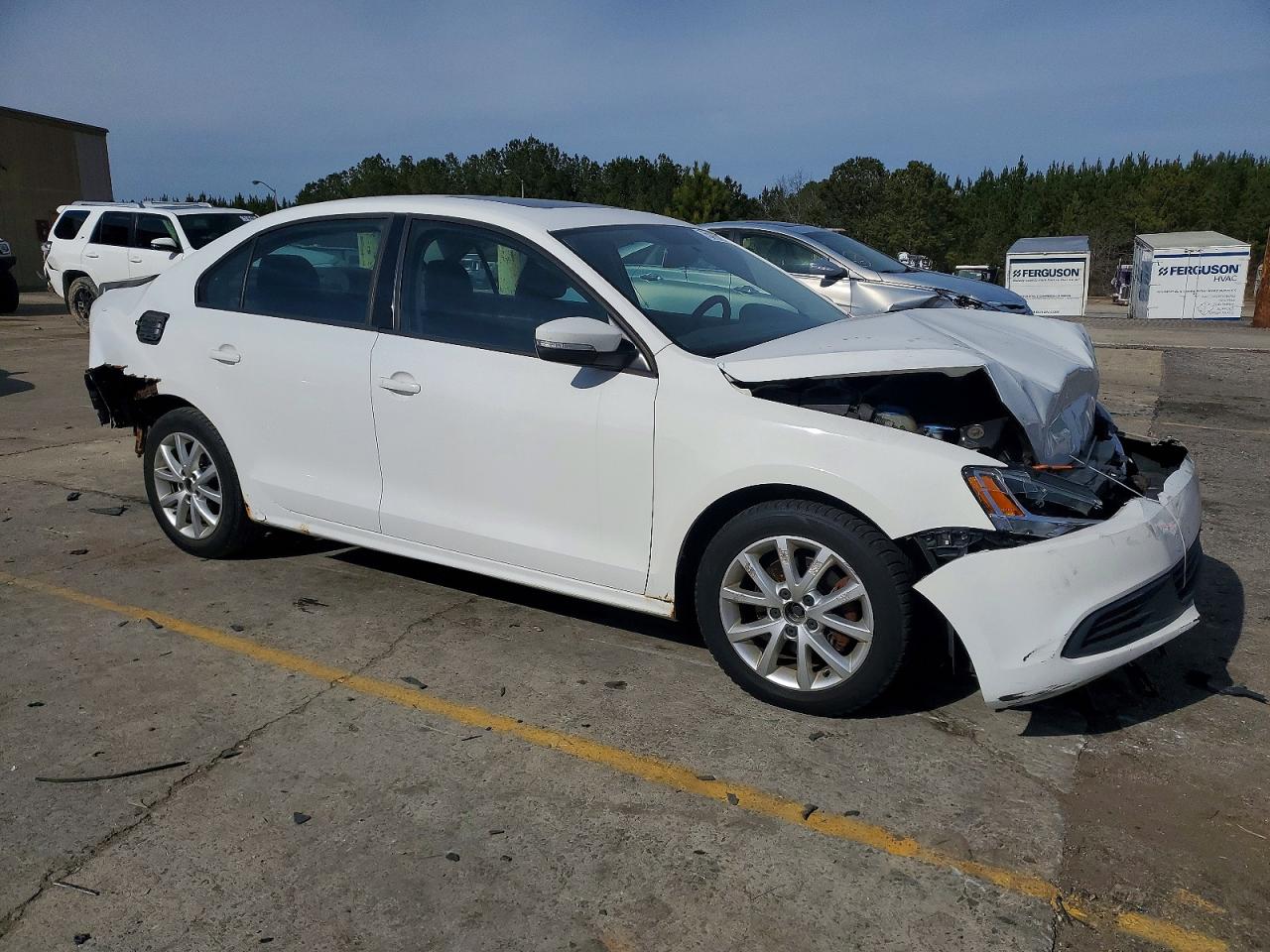 2012 Volkswagen Jetta Se Белый vin: 3VWDP7AJ0CM371364