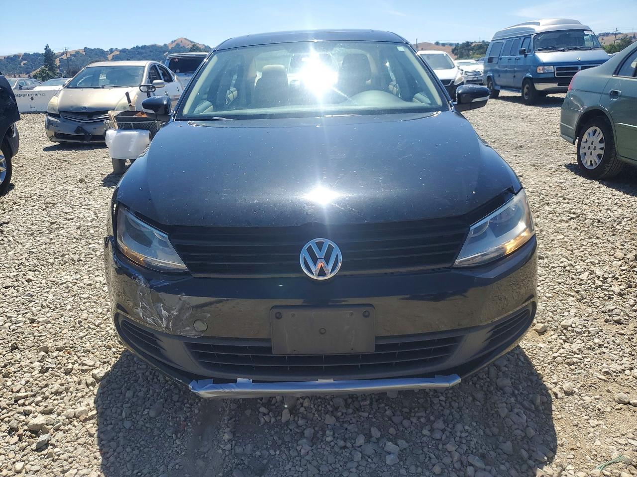 2012 Volkswagen Jetta Se Black vin: 3VWDP7AJ0CM387418