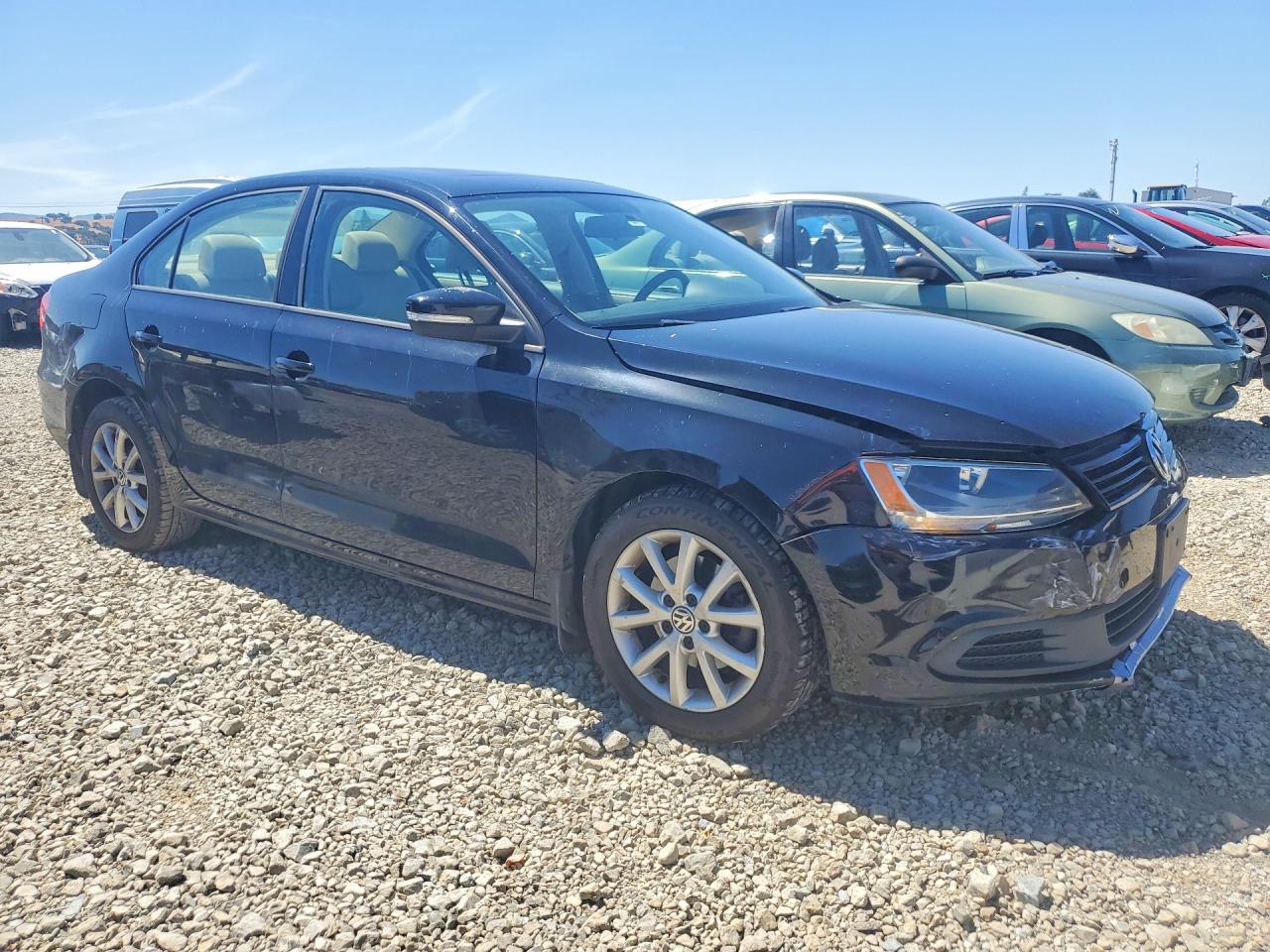 2012 Volkswagen Jetta Se Black vin: 3VWDP7AJ0CM387418