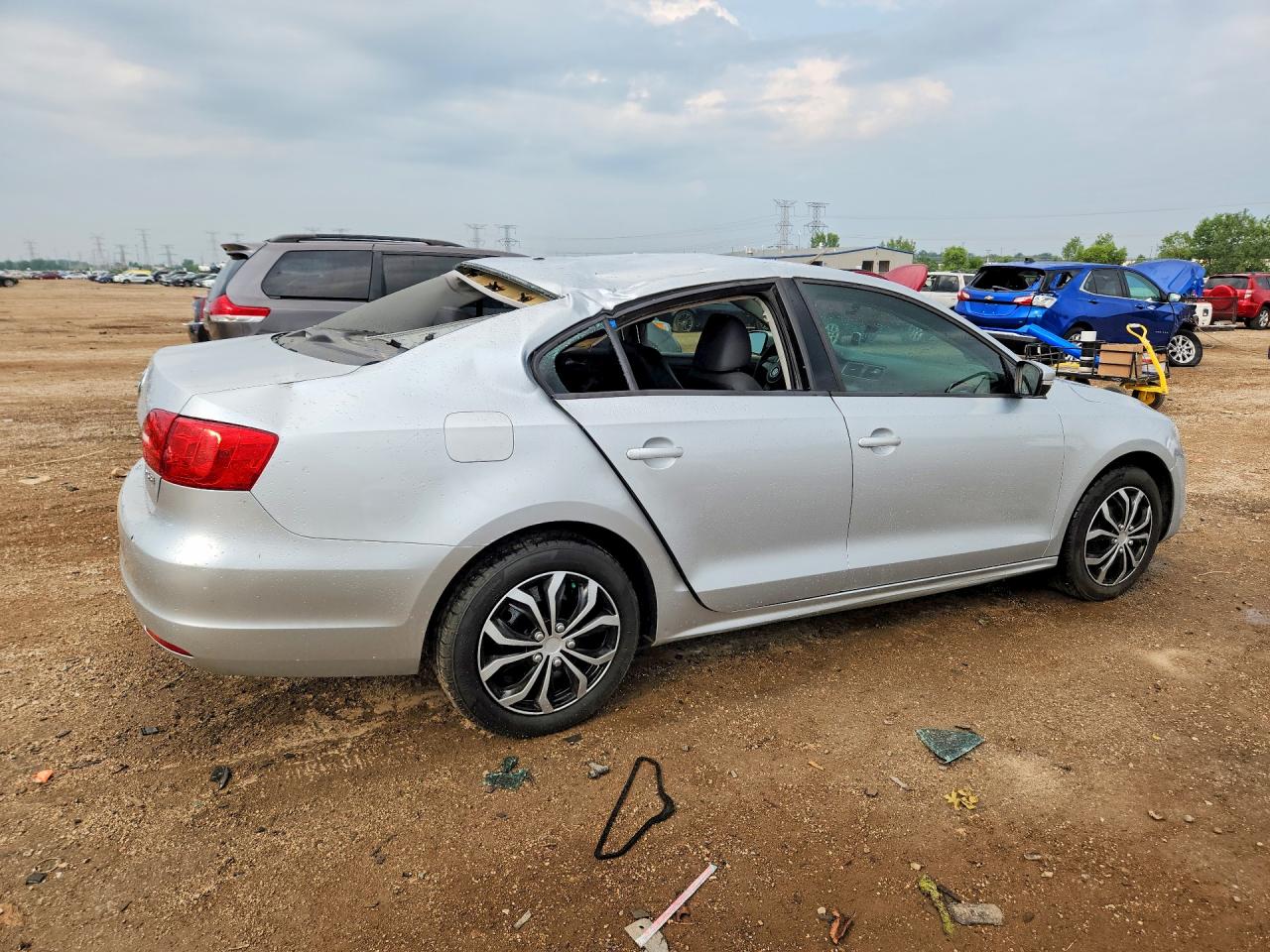 2012 Volkswagen Jetta Se Silver vin: 3VWDP7AJ0CM403519