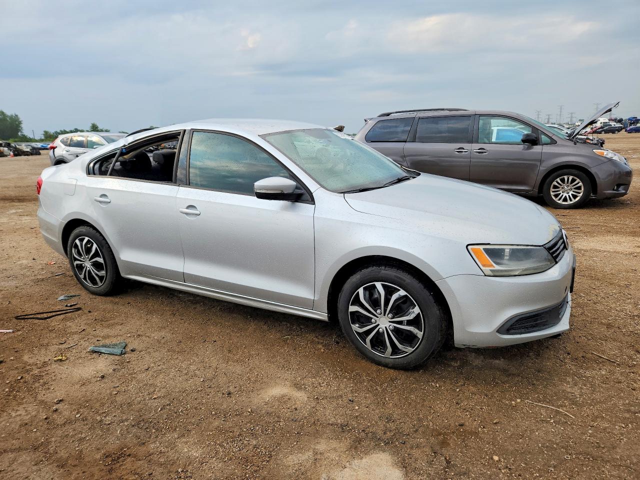2012 Volkswagen Jetta Se Silver vin: 3VWDP7AJ0CM403519