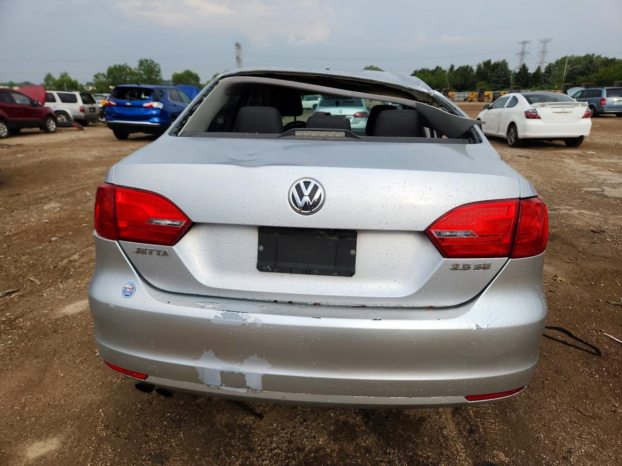2012 Volkswagen Jetta Se Silver vin: 3VWDP7AJ0CM403519