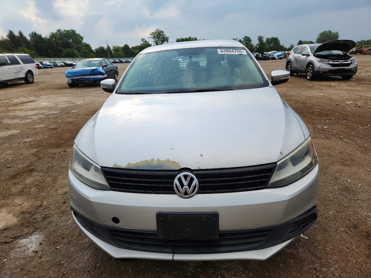 2012 Volkswagen Jetta Se Silver vin: 3VWDP7AJ0CM403519