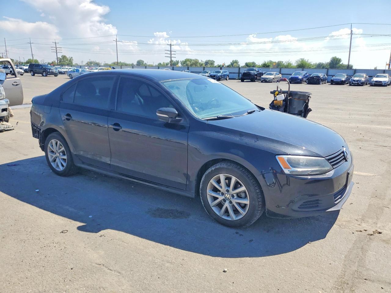2012 Volkswagen Jetta Se Черный vin: 3VWDP7AJ0CM427237