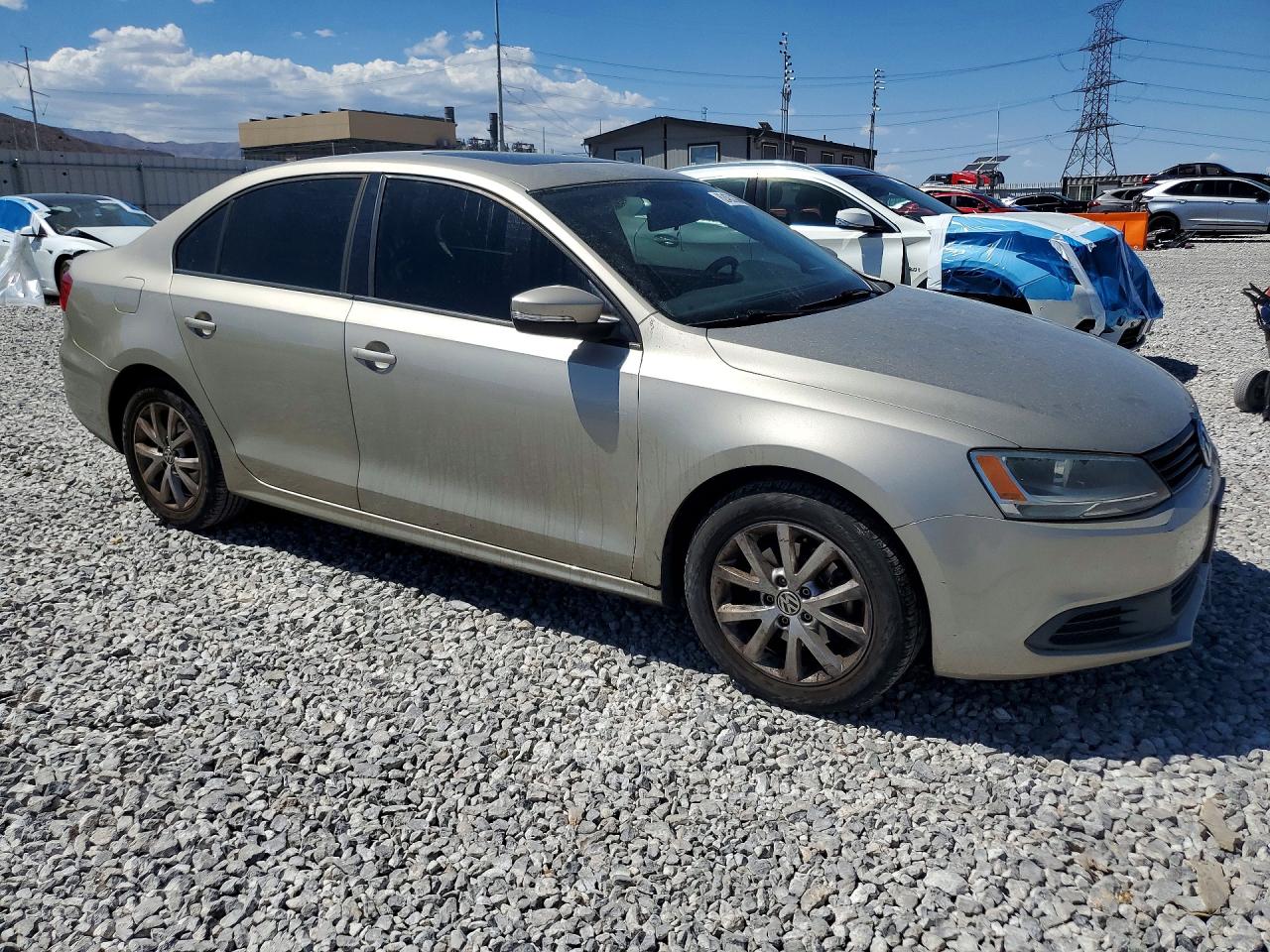 2012 Volkswagen Jetta Se Золотой vin: 3VWDP7AJ0CM460271