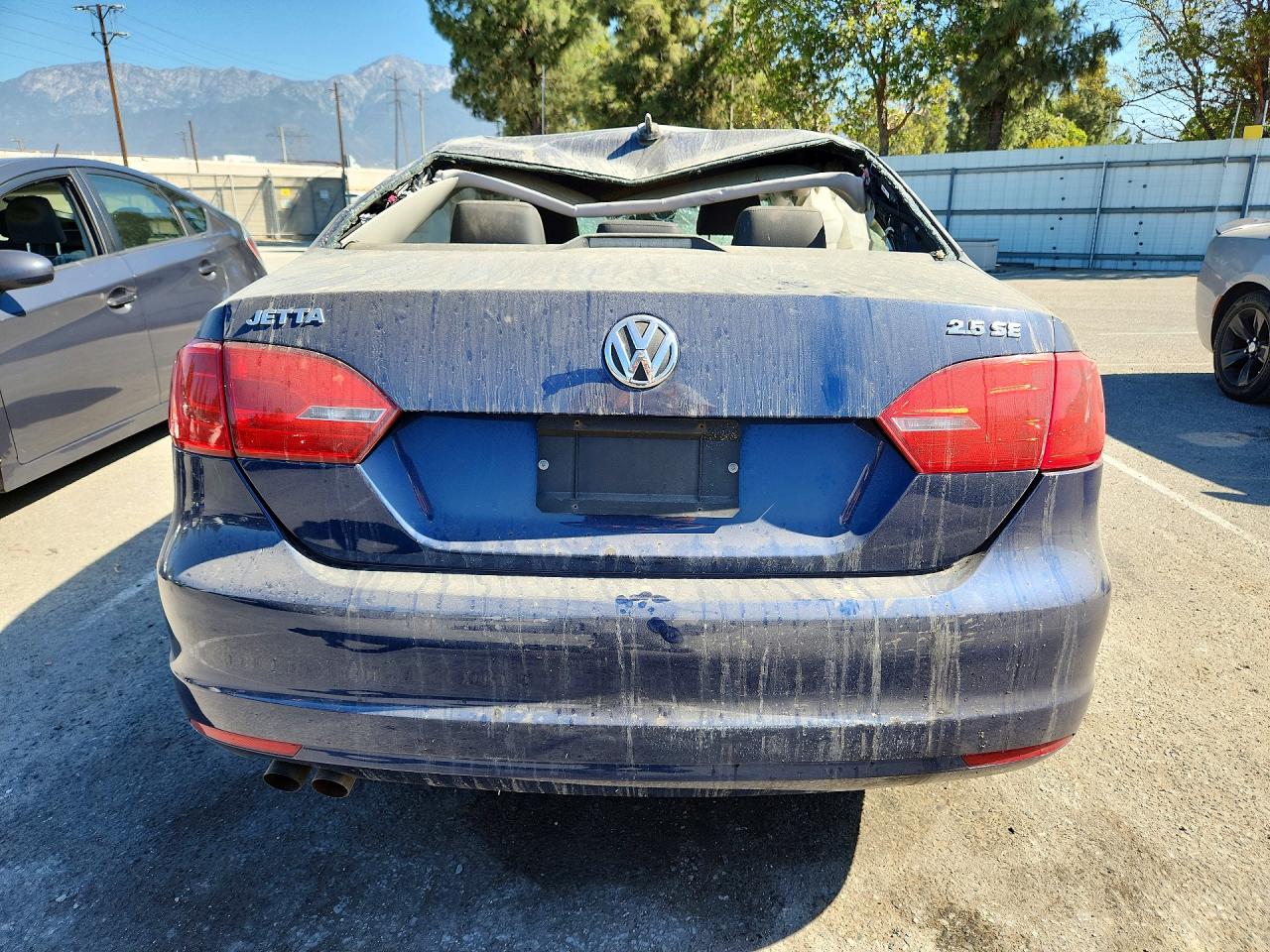 2013 Volkswagen Jetta Se Blue vin: 3VWDP7AJ0DM257995