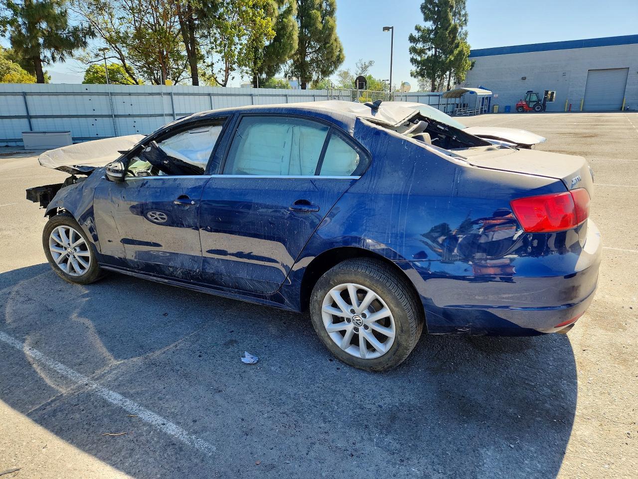 2013 Volkswagen Jetta Se Blue vin: 3VWDP7AJ0DM257995