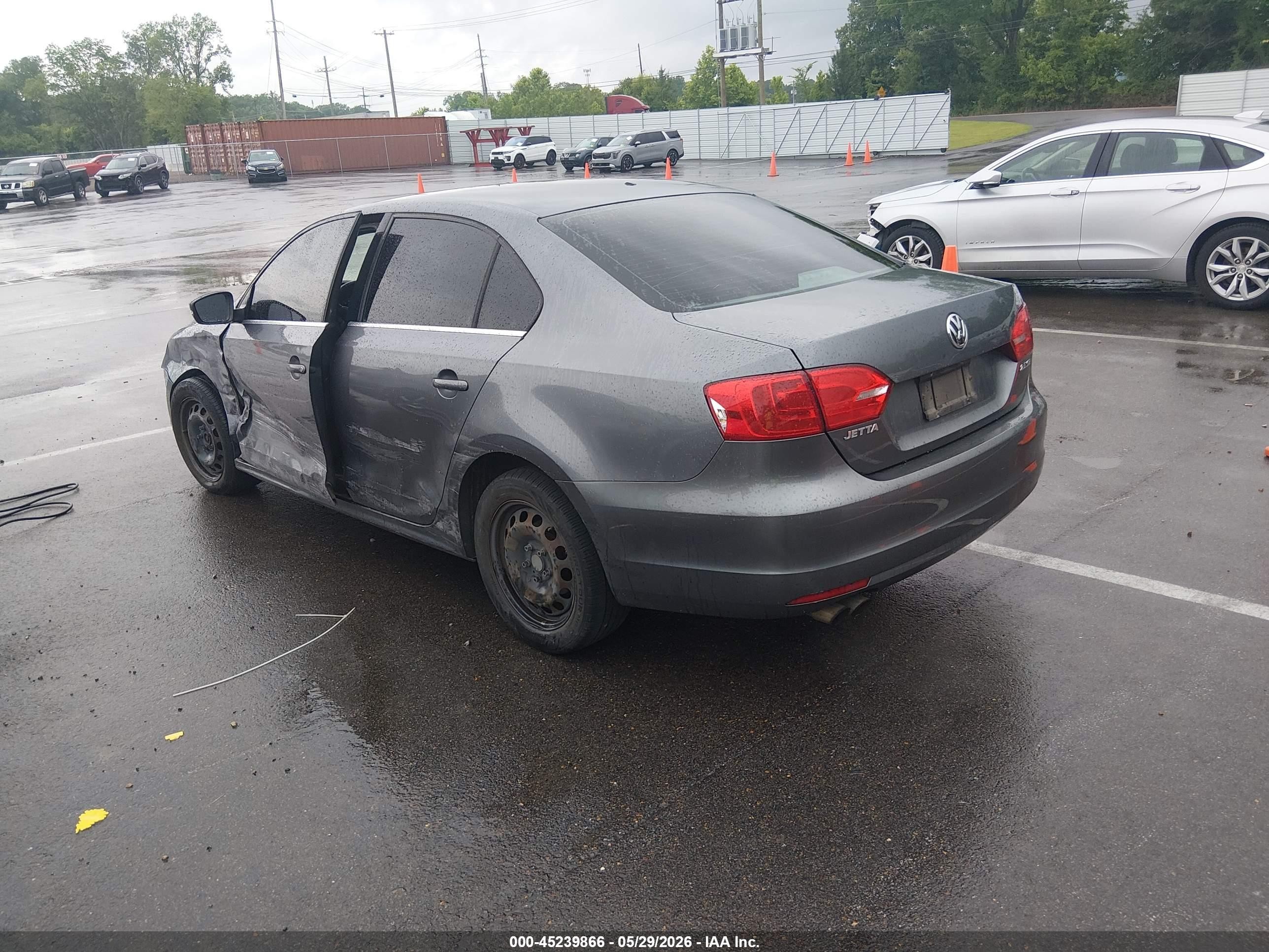 2013 Volkswagen Jetta 2.5l Se Gray vin: 3VWDP7AJ0DM359460