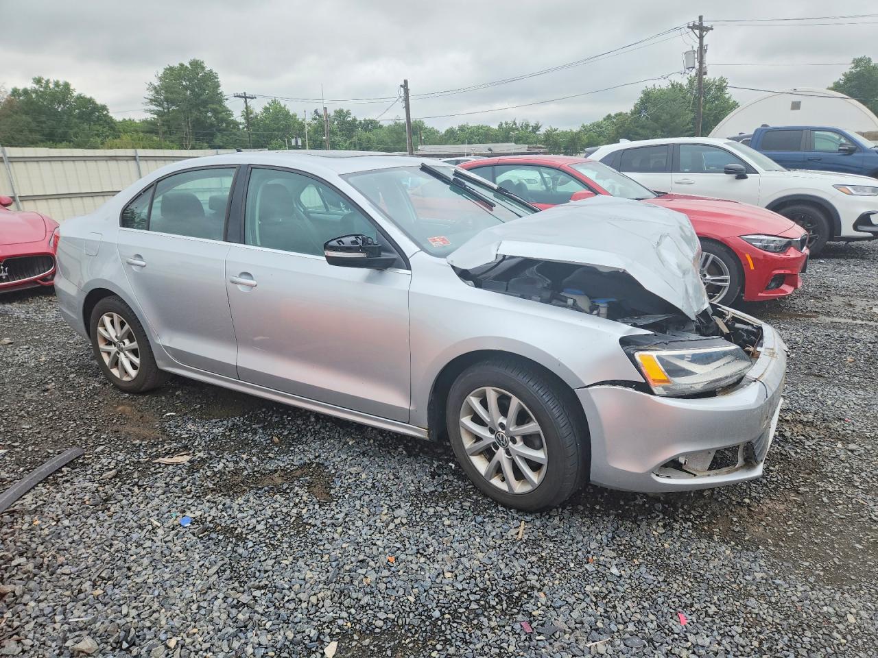 2013 Volkswagen Jetta Se Серебряный vin: 3VWDP7AJ0DM362326