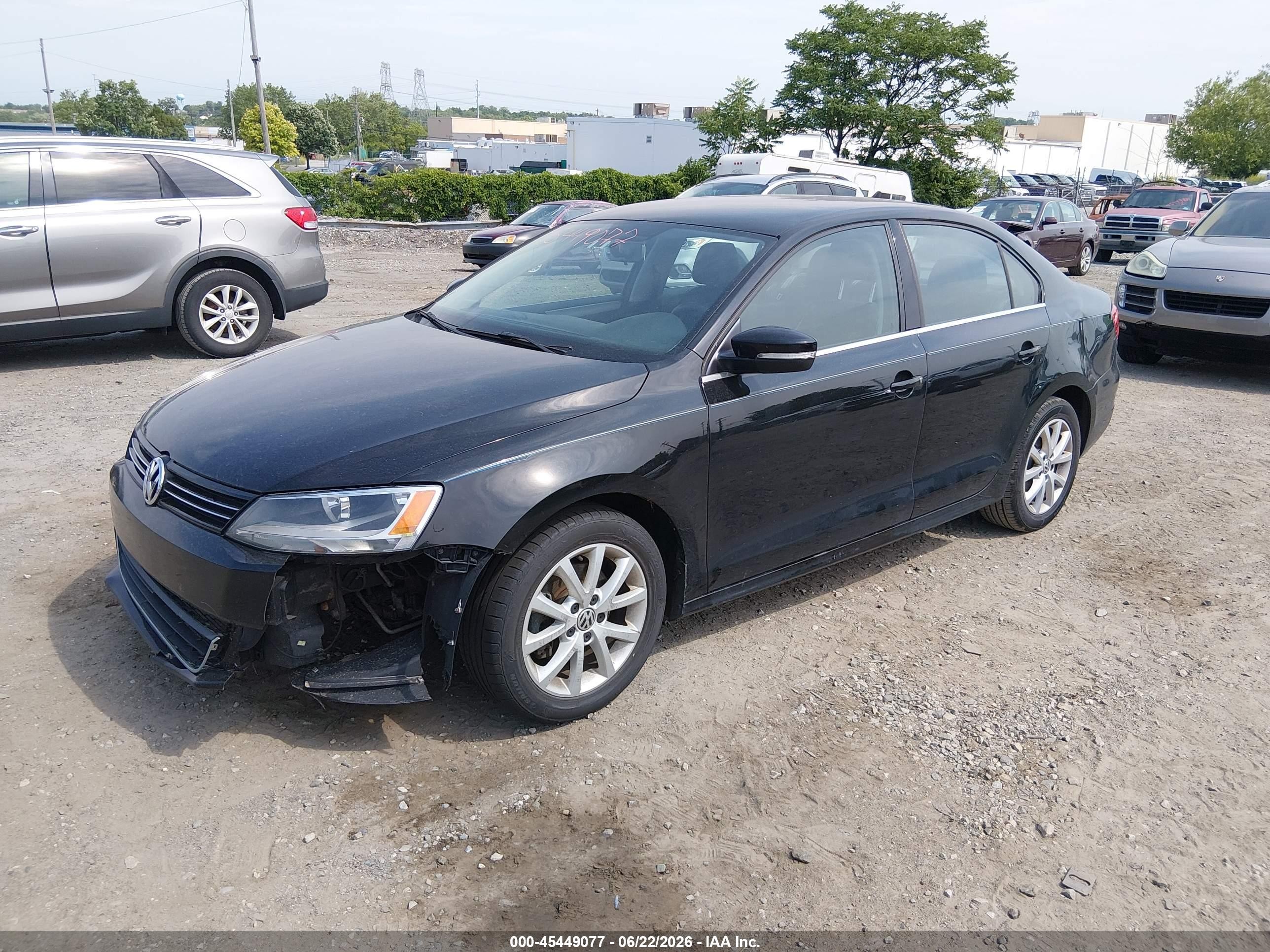 2013 Volkswagen Jetta 2.5l Se Black vin: 3VWDP7AJ0DM366277