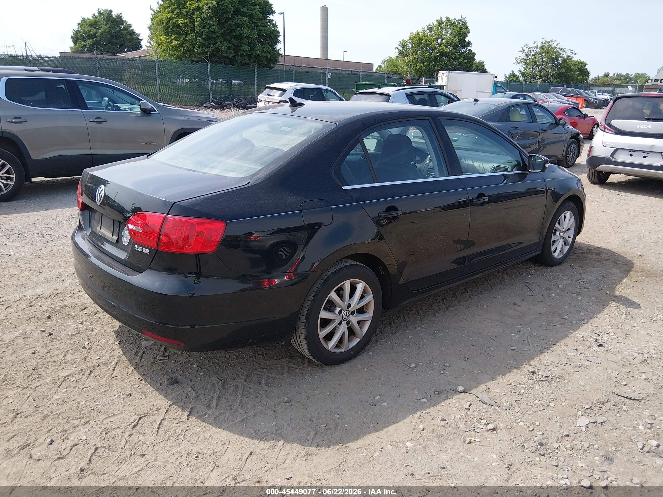 2013 Volkswagen Jetta 2.5l Se Black vin: 3VWDP7AJ0DM366277