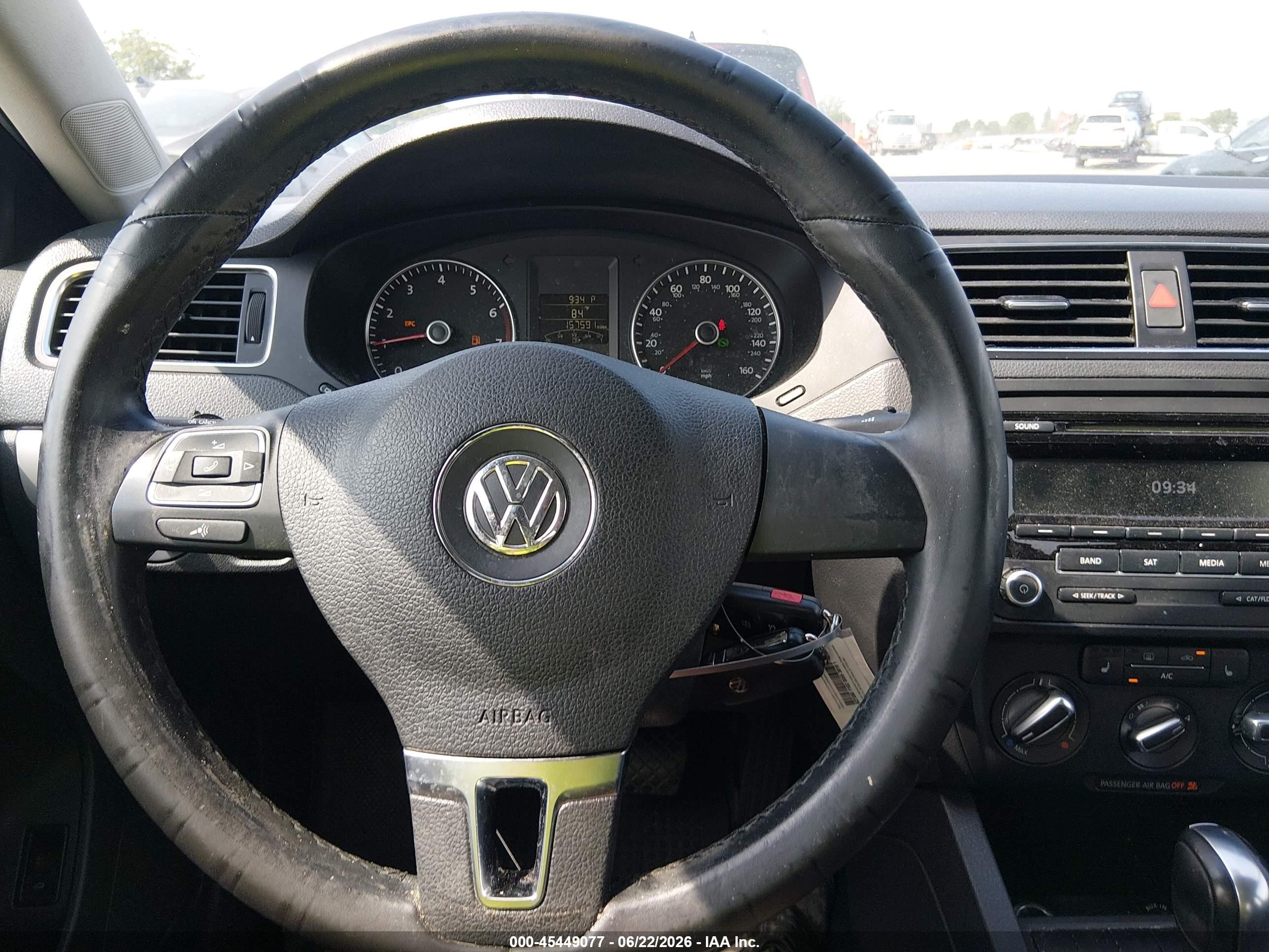 2013 Volkswagen Jetta 2.5l Se Black vin: 3VWDP7AJ0DM366277