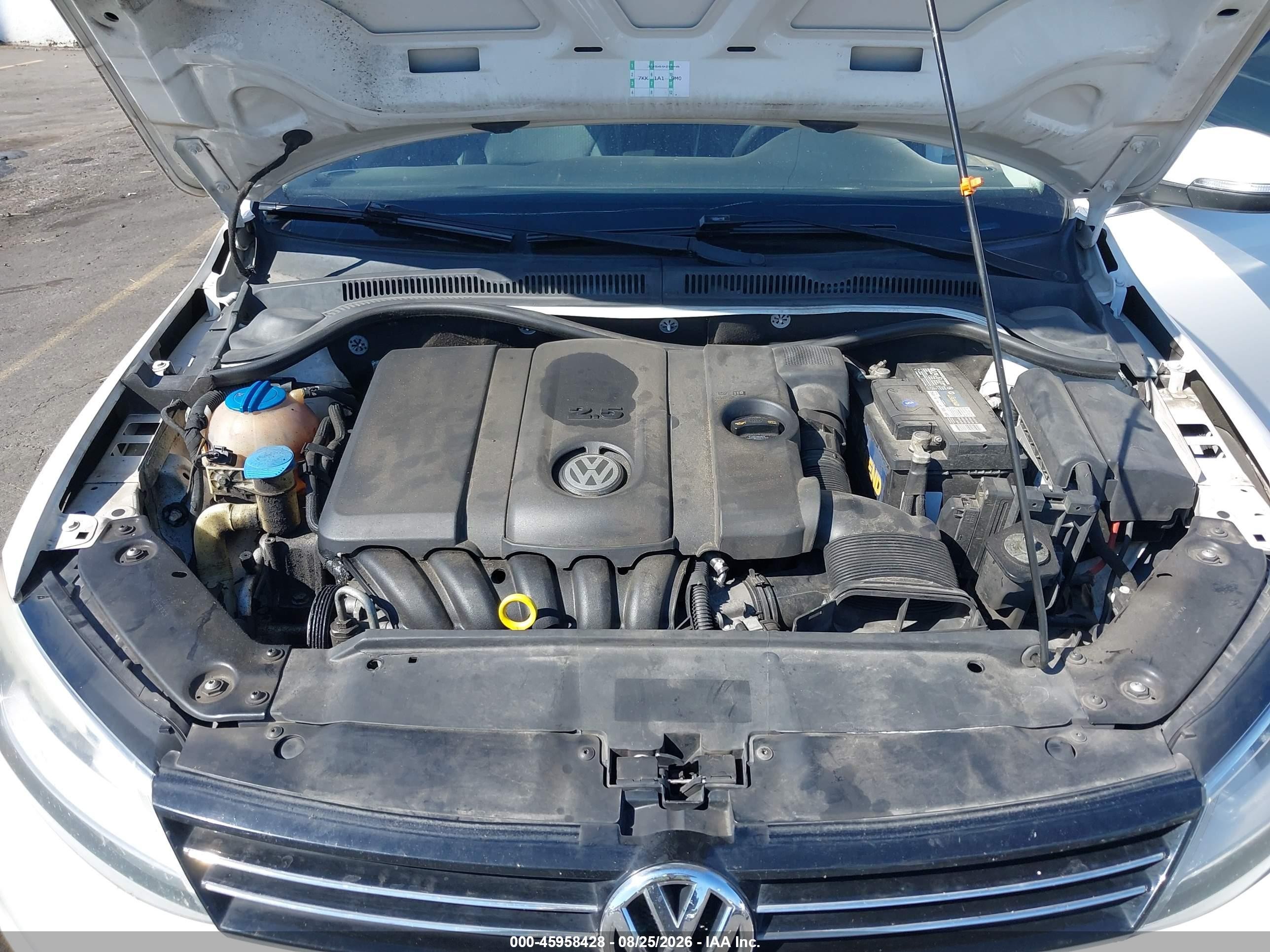 2013 Volkswagen Jetta 2.5l Se Белый vin: 3VWDP7AJ0DM384827