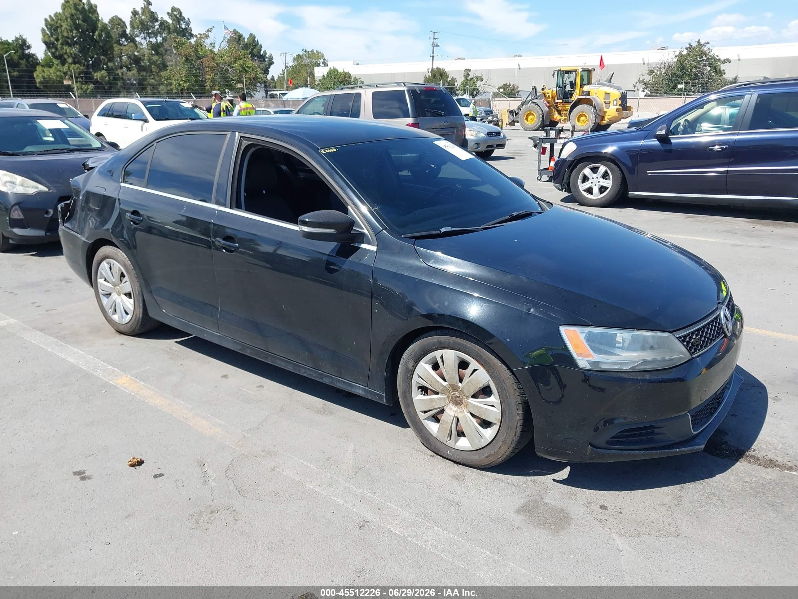 2013 Volkswagen Jetta 2.5l Se Black vin: 3VWDP7AJ0DM406387
