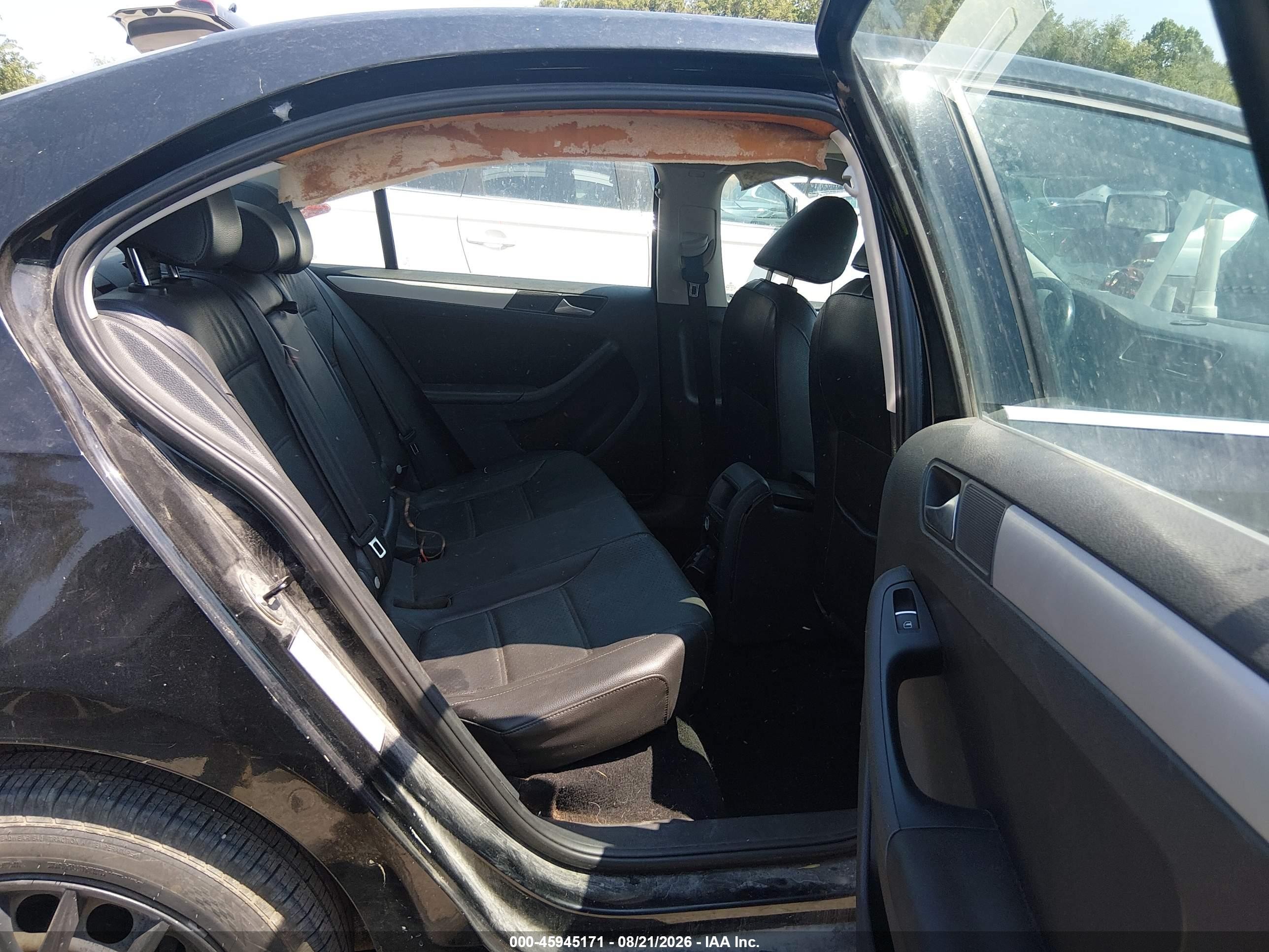 2013 Volkswagen Jetta 2.5l Se Black vin: 3VWDP7AJ0DM406597