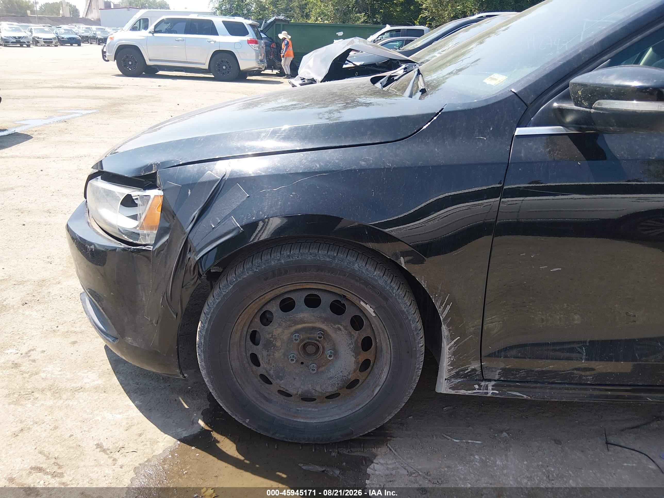 2013 Volkswagen Jetta 2.5l Se Black vin: 3VWDP7AJ0DM406597