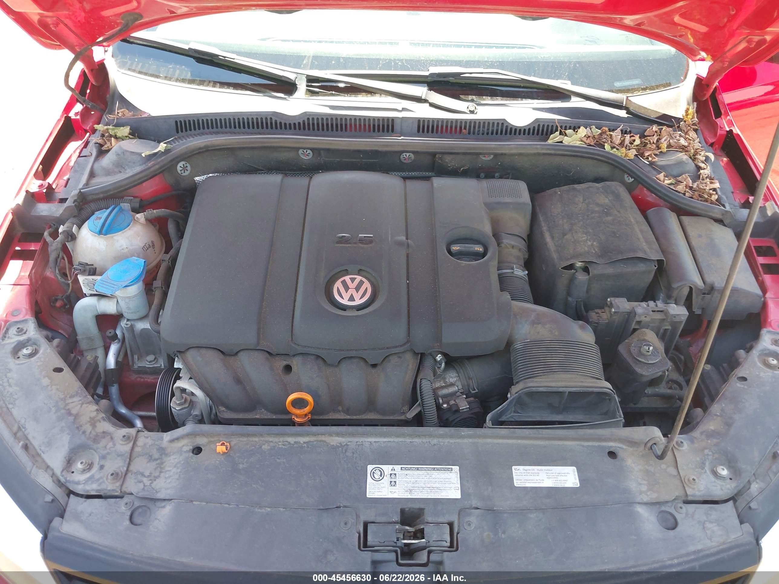 2013 Volkswagen Jetta 2.5l Se Red vin: 3VWDP7AJ0DM418944