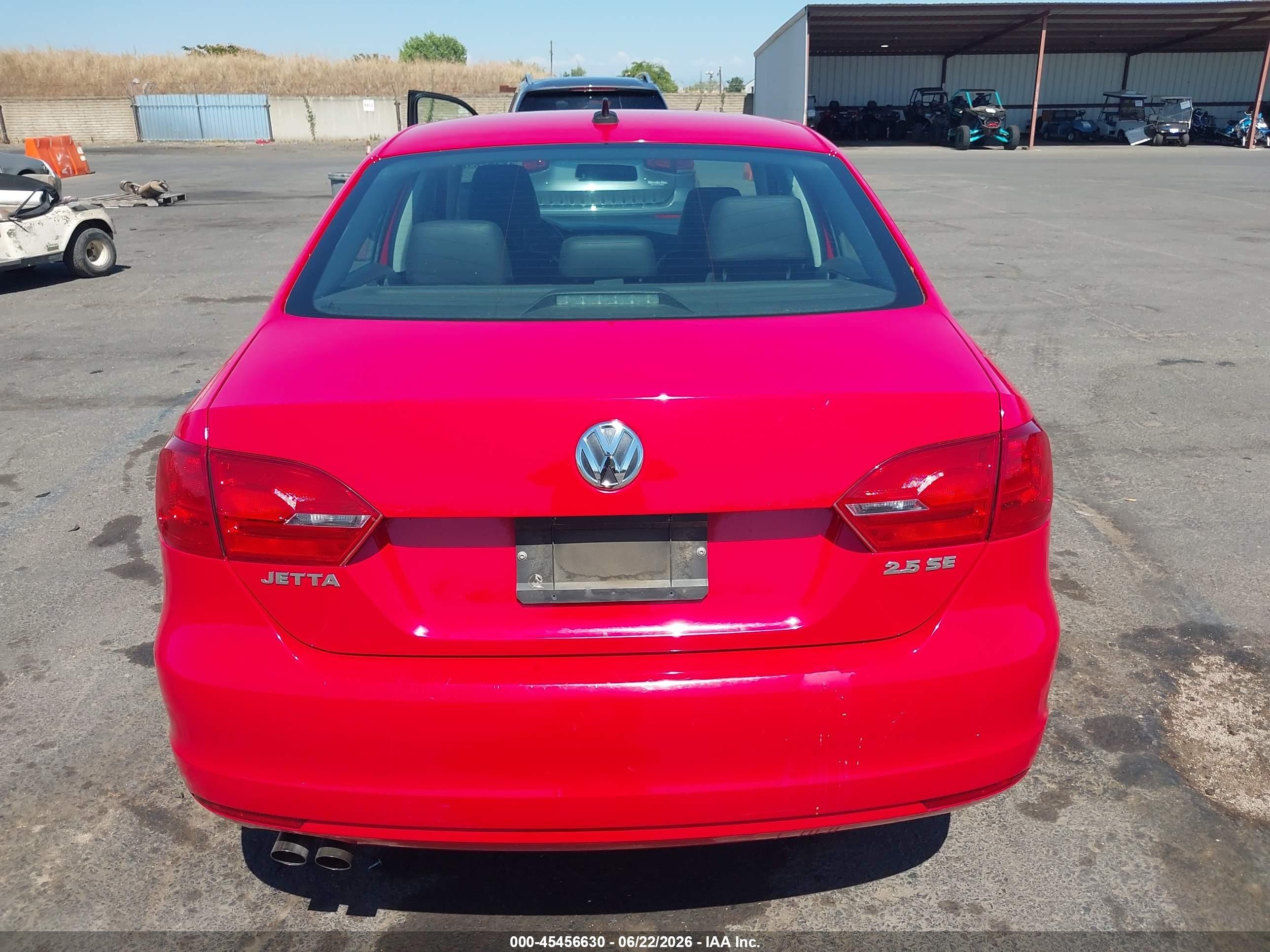 2013 Volkswagen Jetta 2.5l Se Red vin: 3VWDP7AJ0DM418944