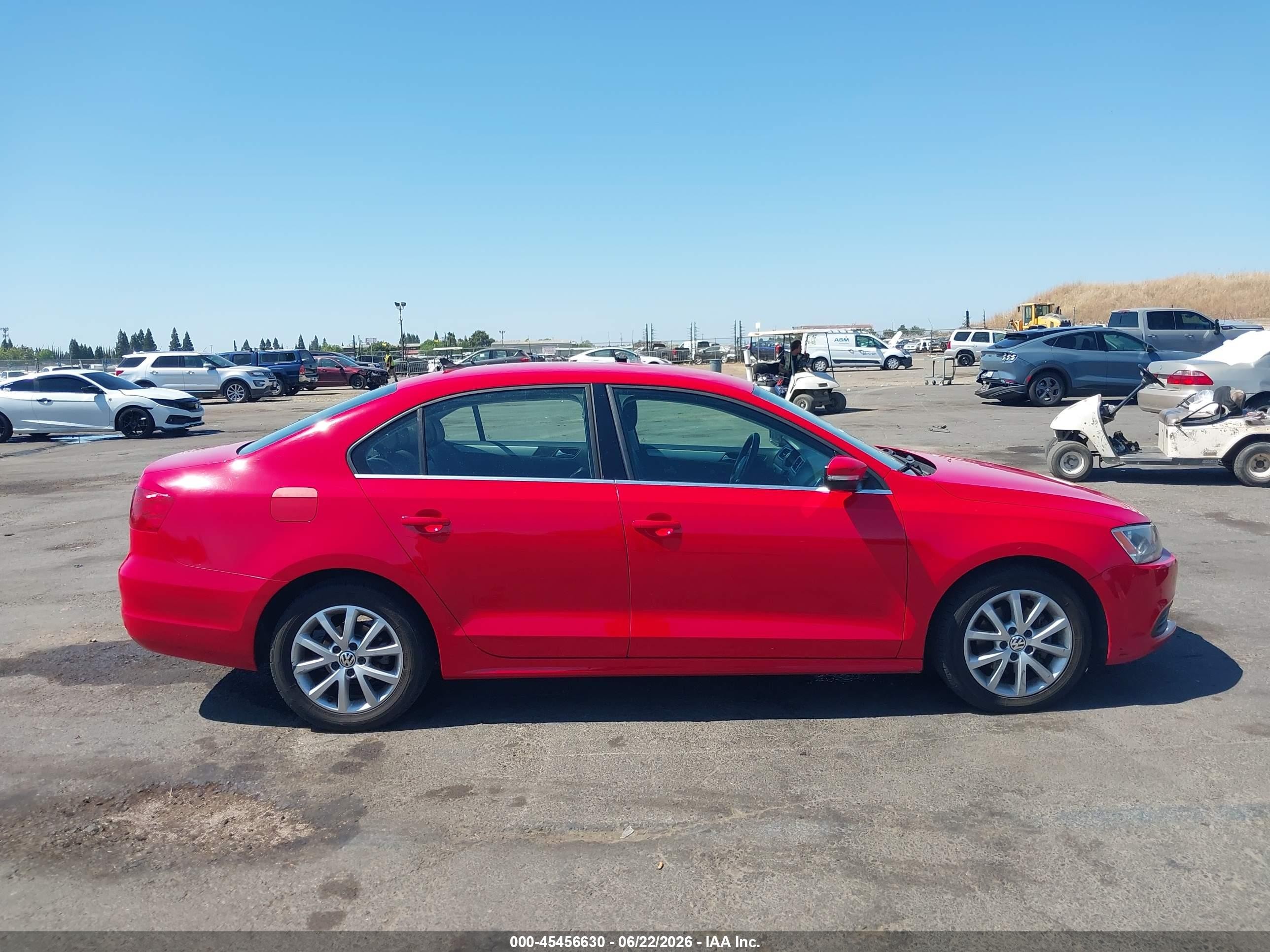 2013 Volkswagen Jetta 2.5l Se Red vin: 3VWDP7AJ0DM418944