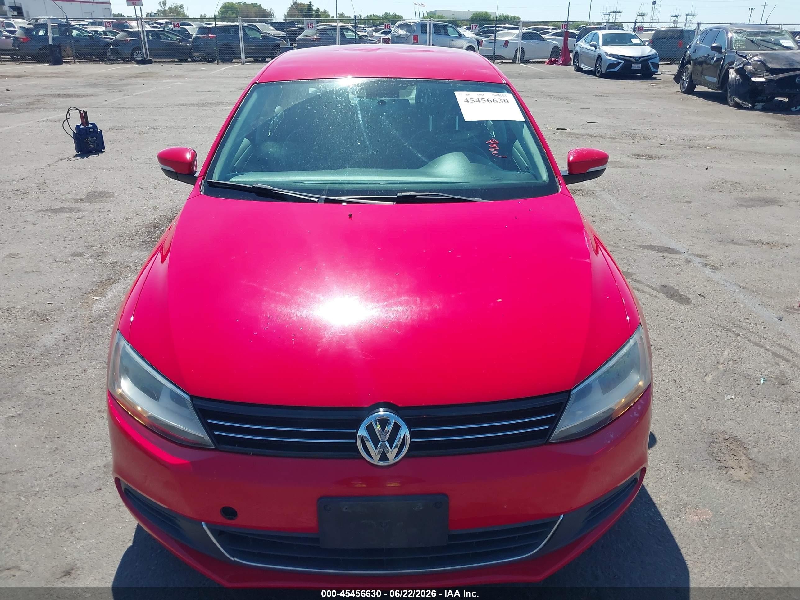 2013 Volkswagen Jetta 2.5l Se Red vin: 3VWDP7AJ0DM418944