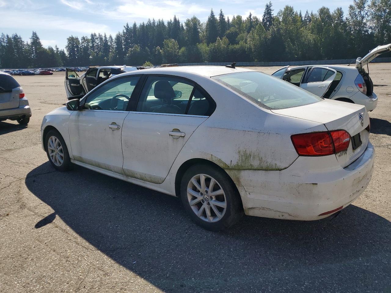 2013 Volkswagen Jetta Se White vin: 3VWDP7AJ0DM428714
