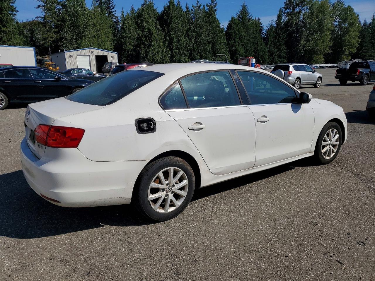 2013 Volkswagen Jetta Se White vin: 3VWDP7AJ0DM428714