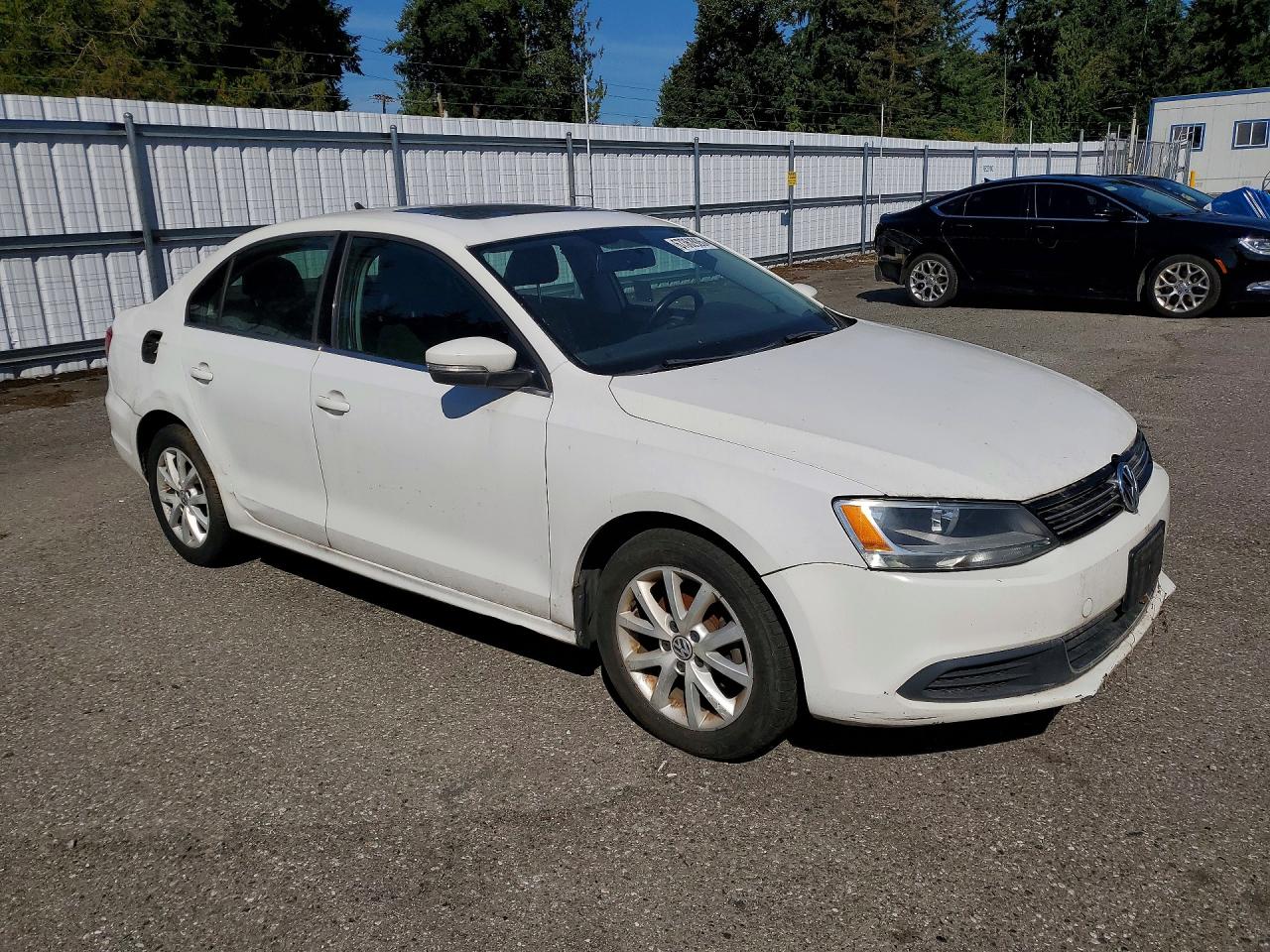 2013 Volkswagen Jetta Se White vin: 3VWDP7AJ0DM428714