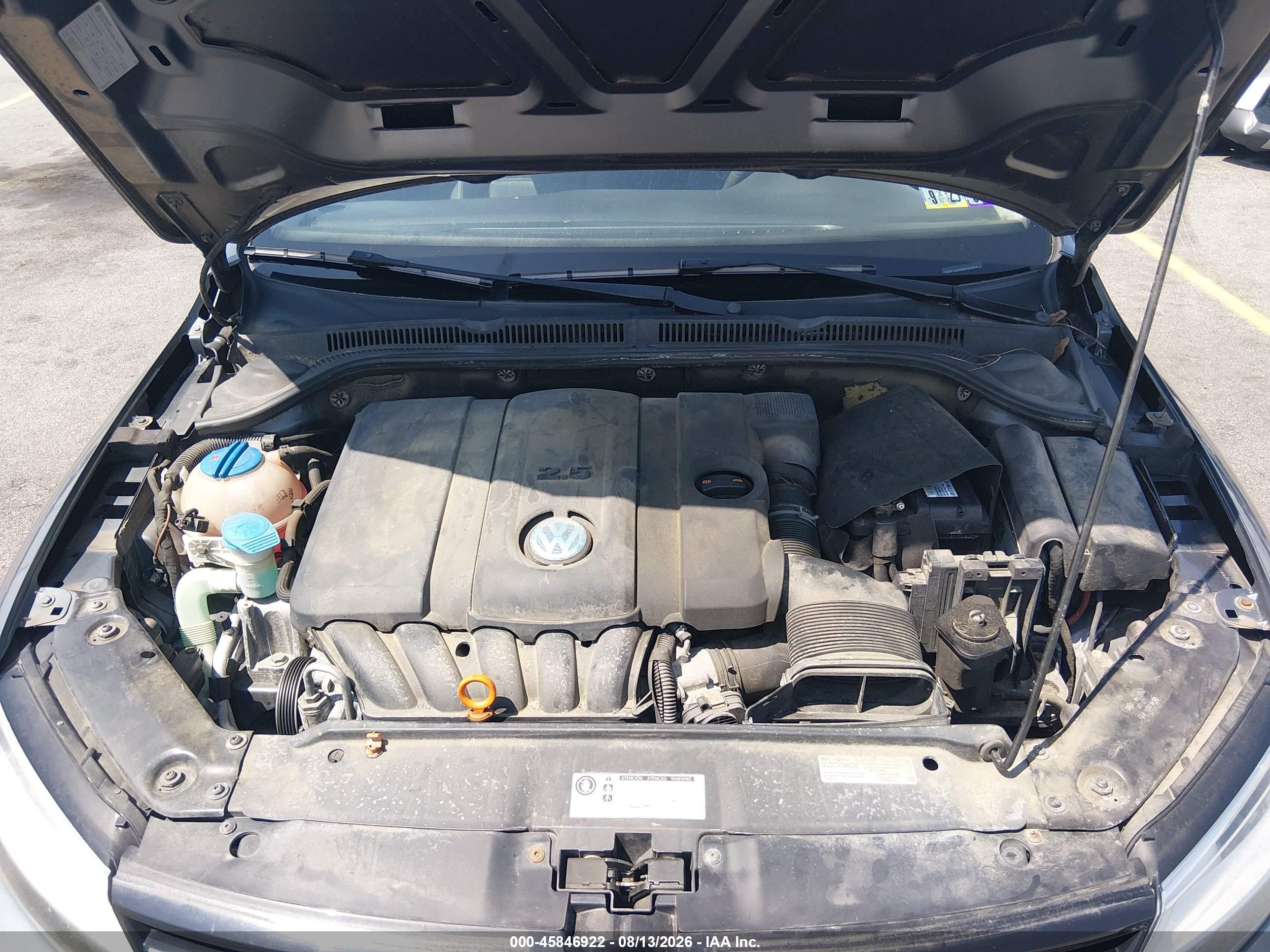 2013 Volkswagen Jetta 2.5l Se Silver vin: 3VWDP7AJ0DM432651