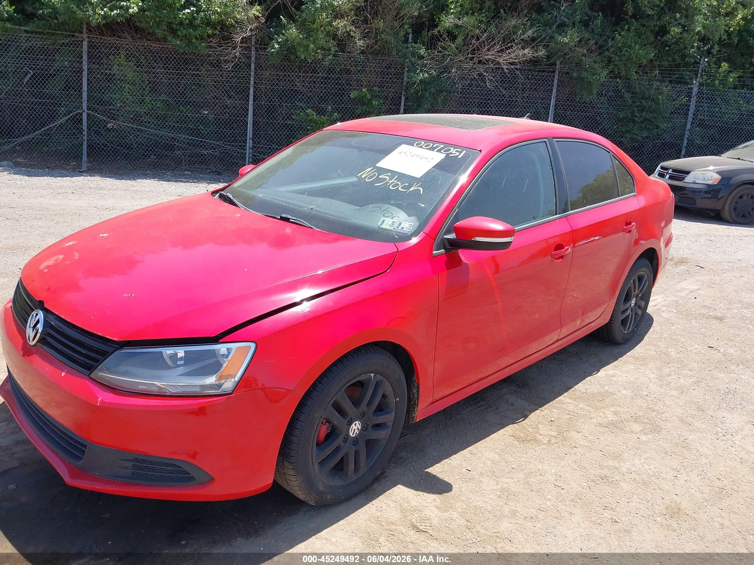 2012 Volkswagen Jetta 2.5l Se Красный vin: 3VWDP7AJ1CM007051