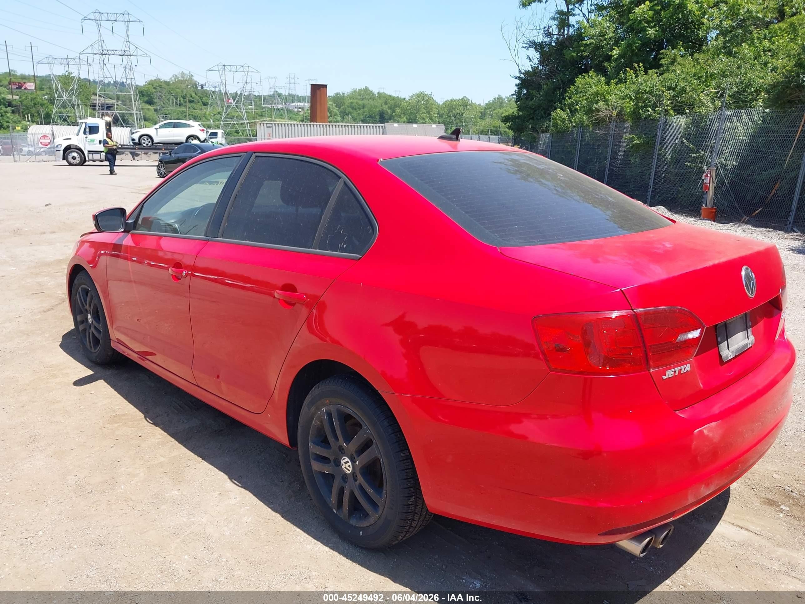 2012 Volkswagen Jetta 2.5l Se Красный vin: 3VWDP7AJ1CM007051