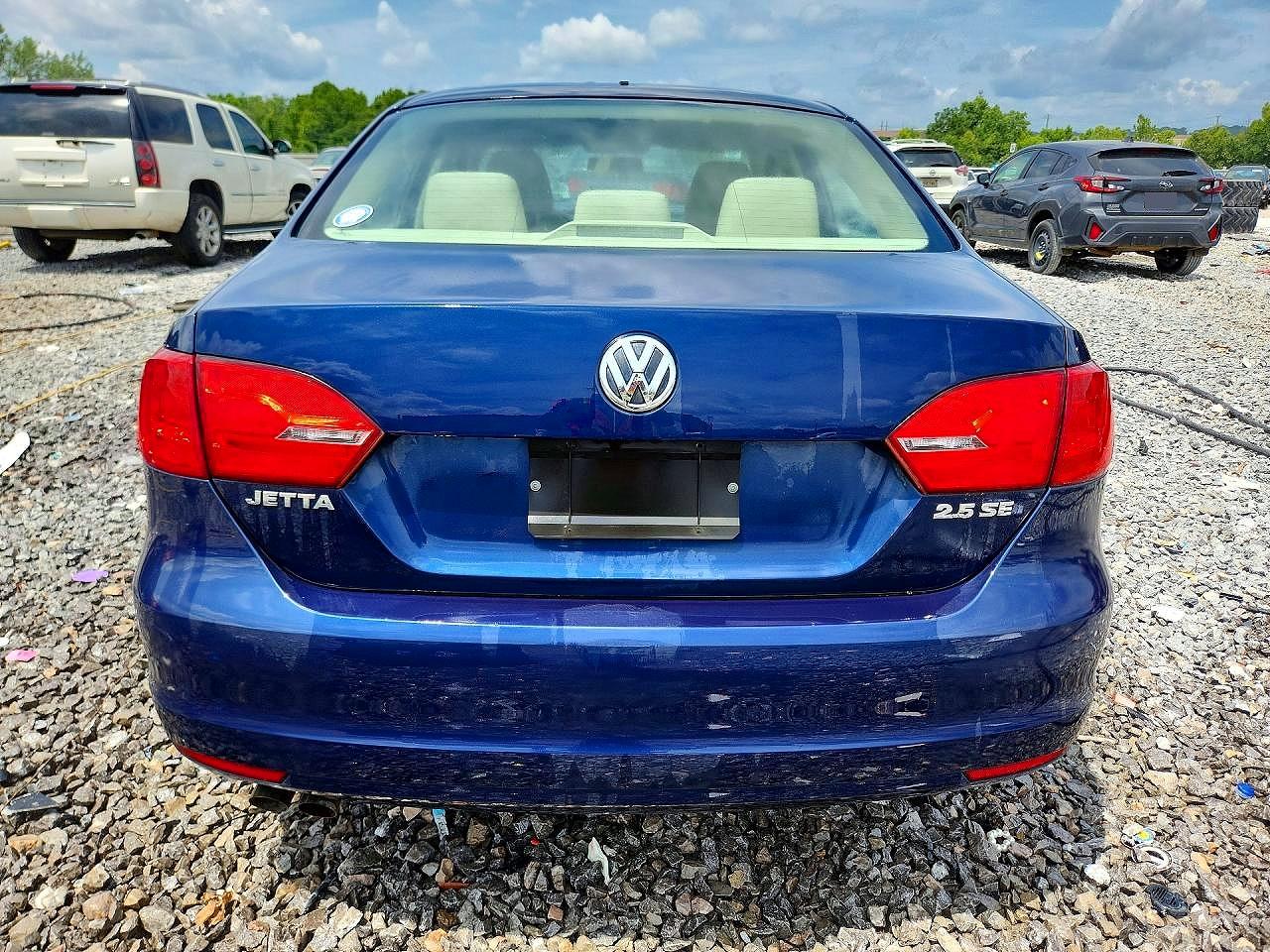 2012 Volkswagen Jetta Se Blue vin: 3VWDP7AJ1CM075317
