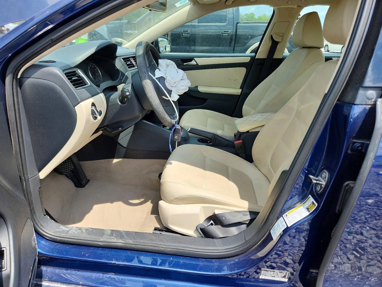 2012 Volkswagen Jetta Se Blue vin: 3VWDP7AJ1CM075317