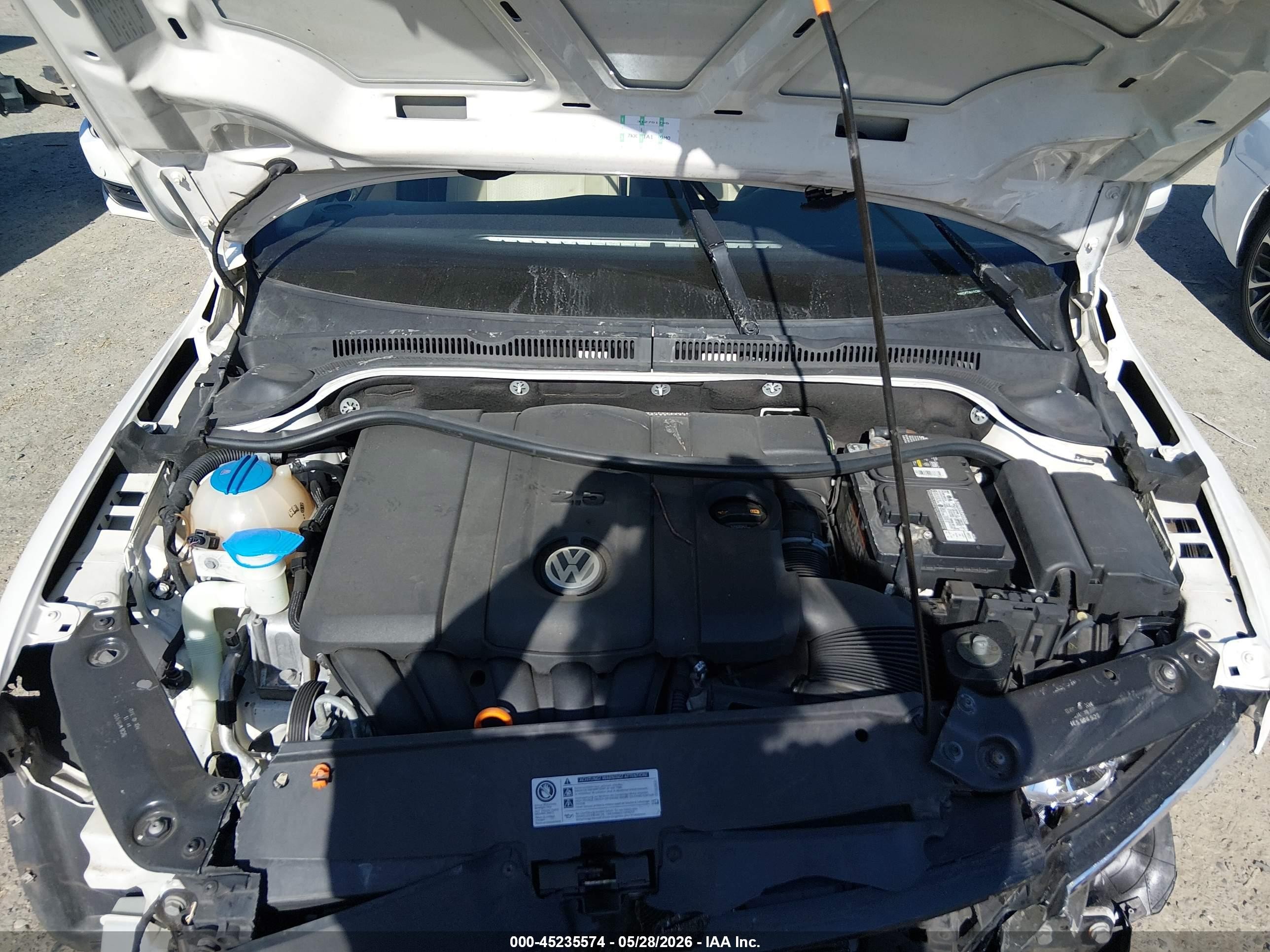 2012 Volkswagen Jetta 2.5l Se Белый vin: 3VWDP7AJ1CM311884