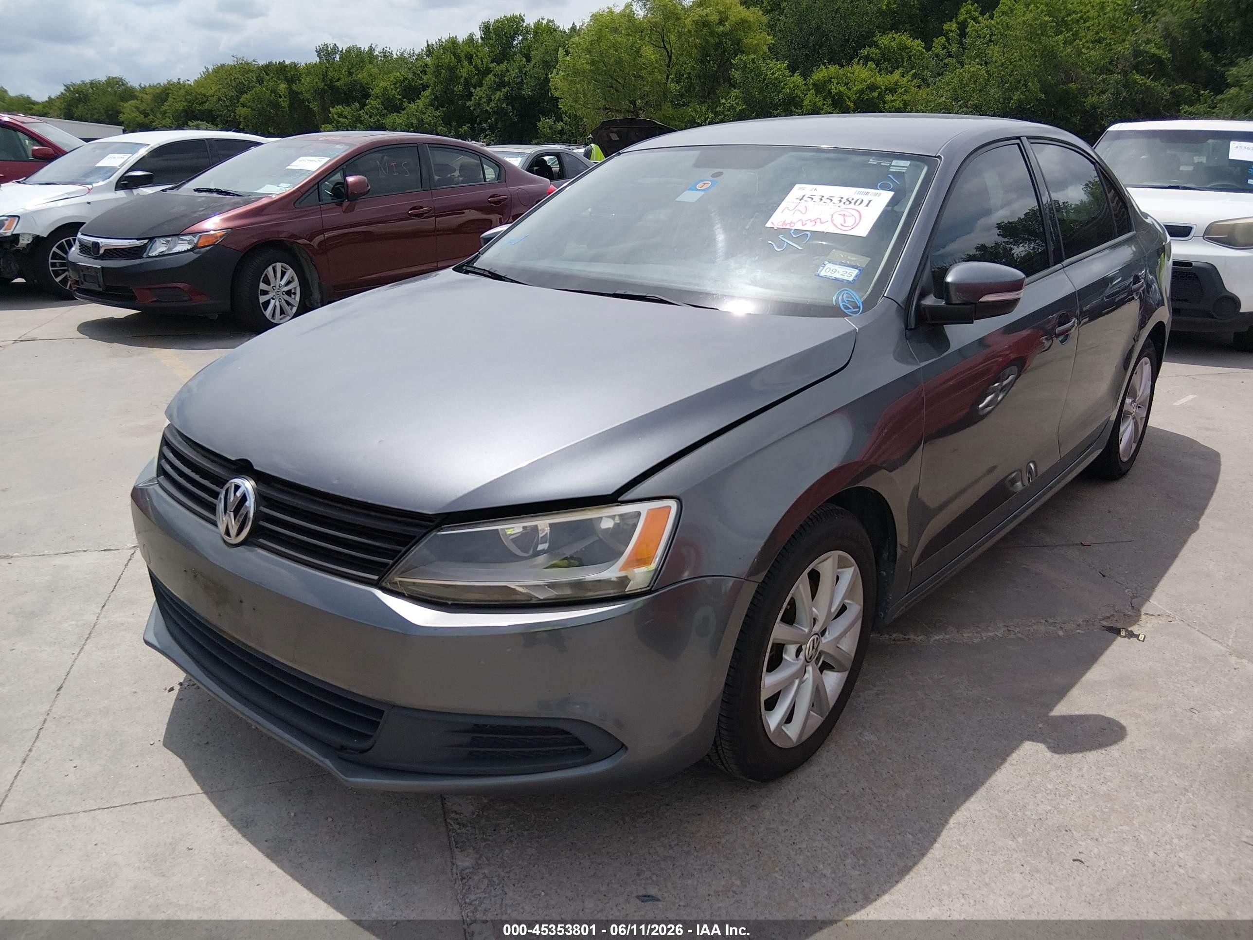 2012 Volkswagen Jetta 2.5l Se Gray vin: 3VWDP7AJ1CM329396
