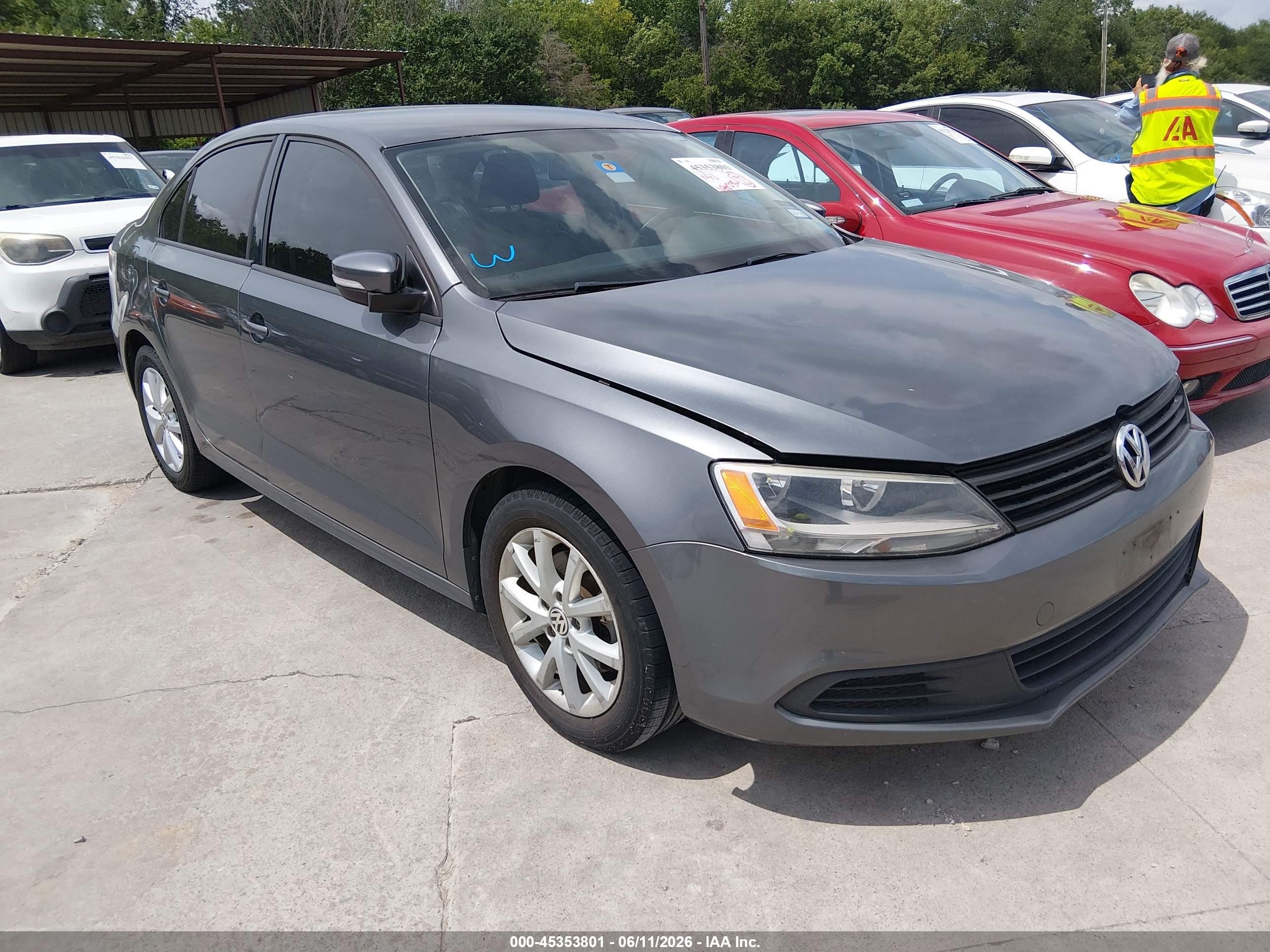 2012 Volkswagen Jetta 2.5l Se Gray vin: 3VWDP7AJ1CM329396