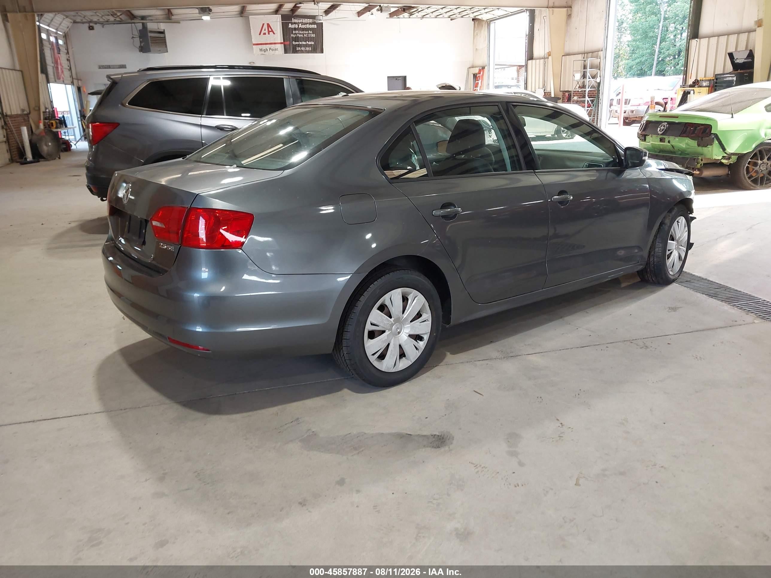 2012 Volkswagen Jetta 2.5l Se Серый vin: 3VWDP7AJ1CM340219