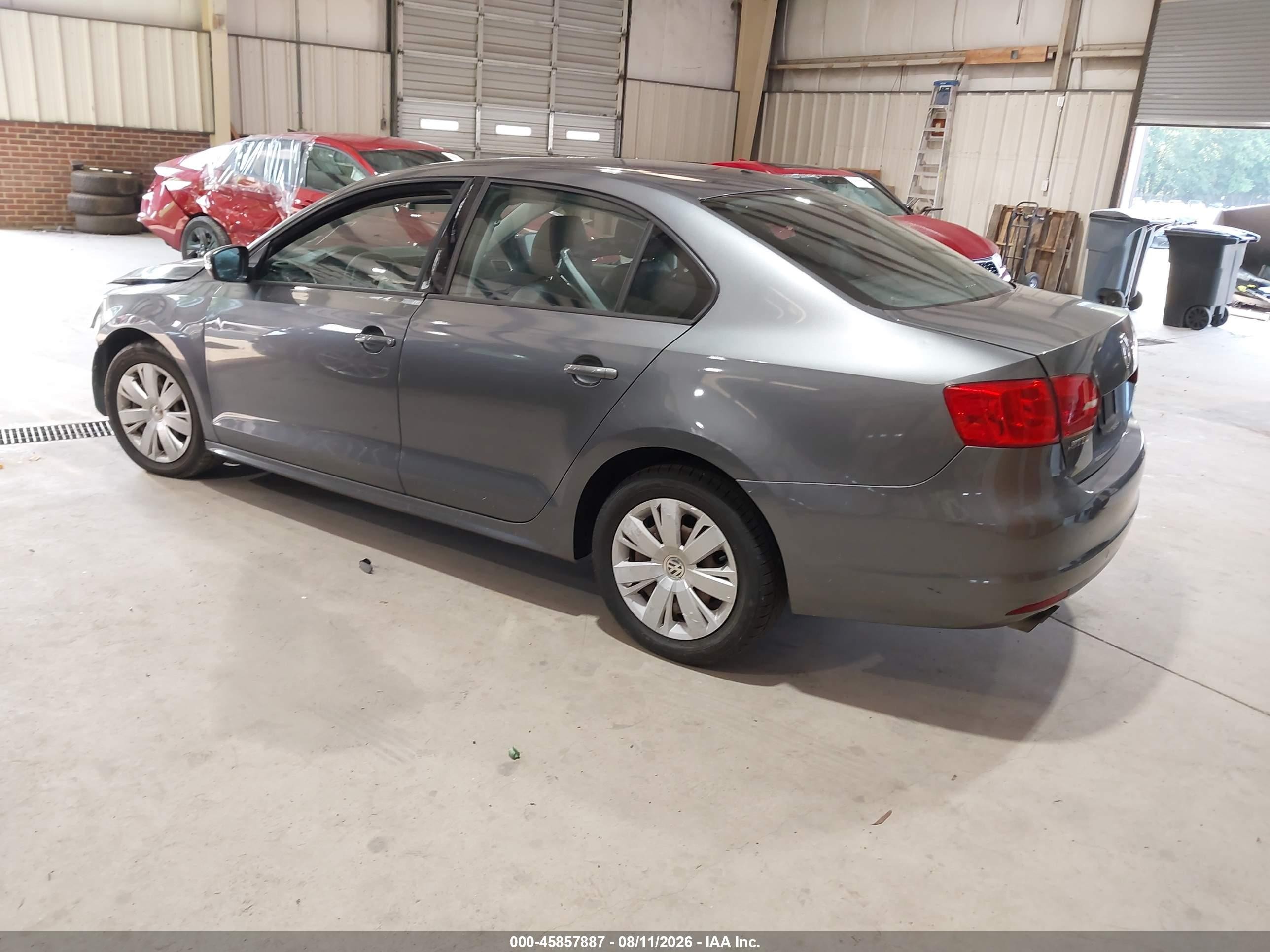 2012 Volkswagen Jetta 2.5l Se Серый vin: 3VWDP7AJ1CM340219