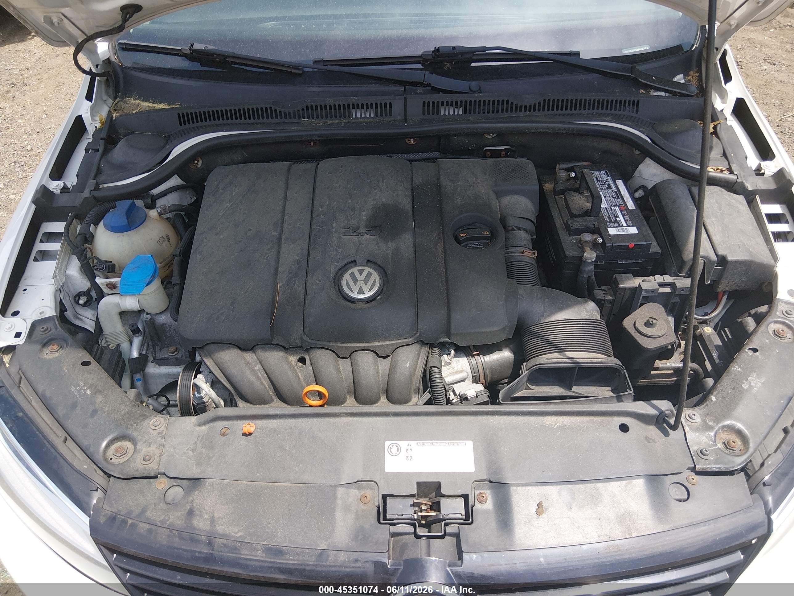 2012 Volkswagen Jetta 2.5l Se White vin: 3VWDP7AJ1CM341239