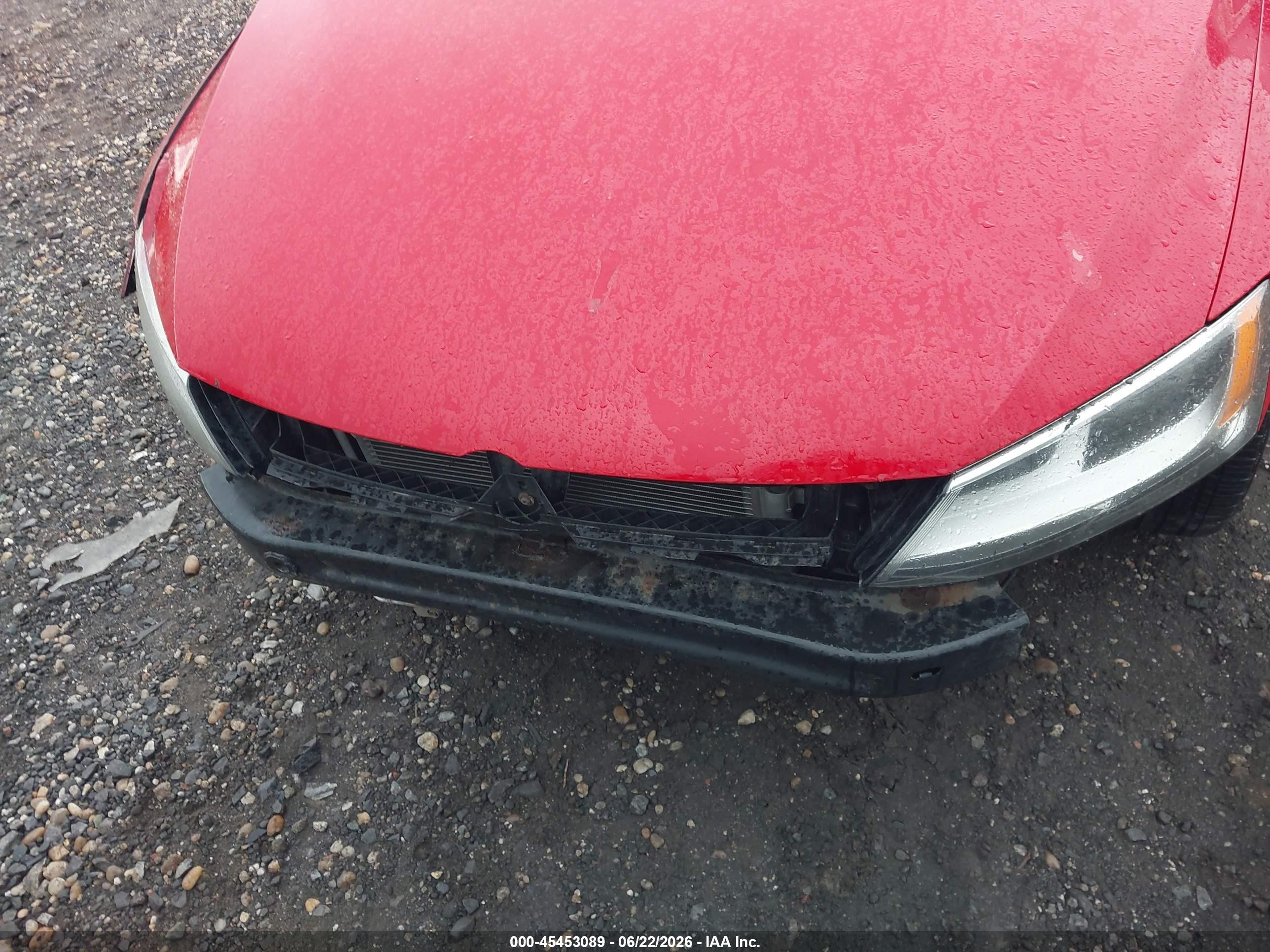 2012 Volkswagen Jetta 2.5l Se Red vin: 3VWDP7AJ1CM342827