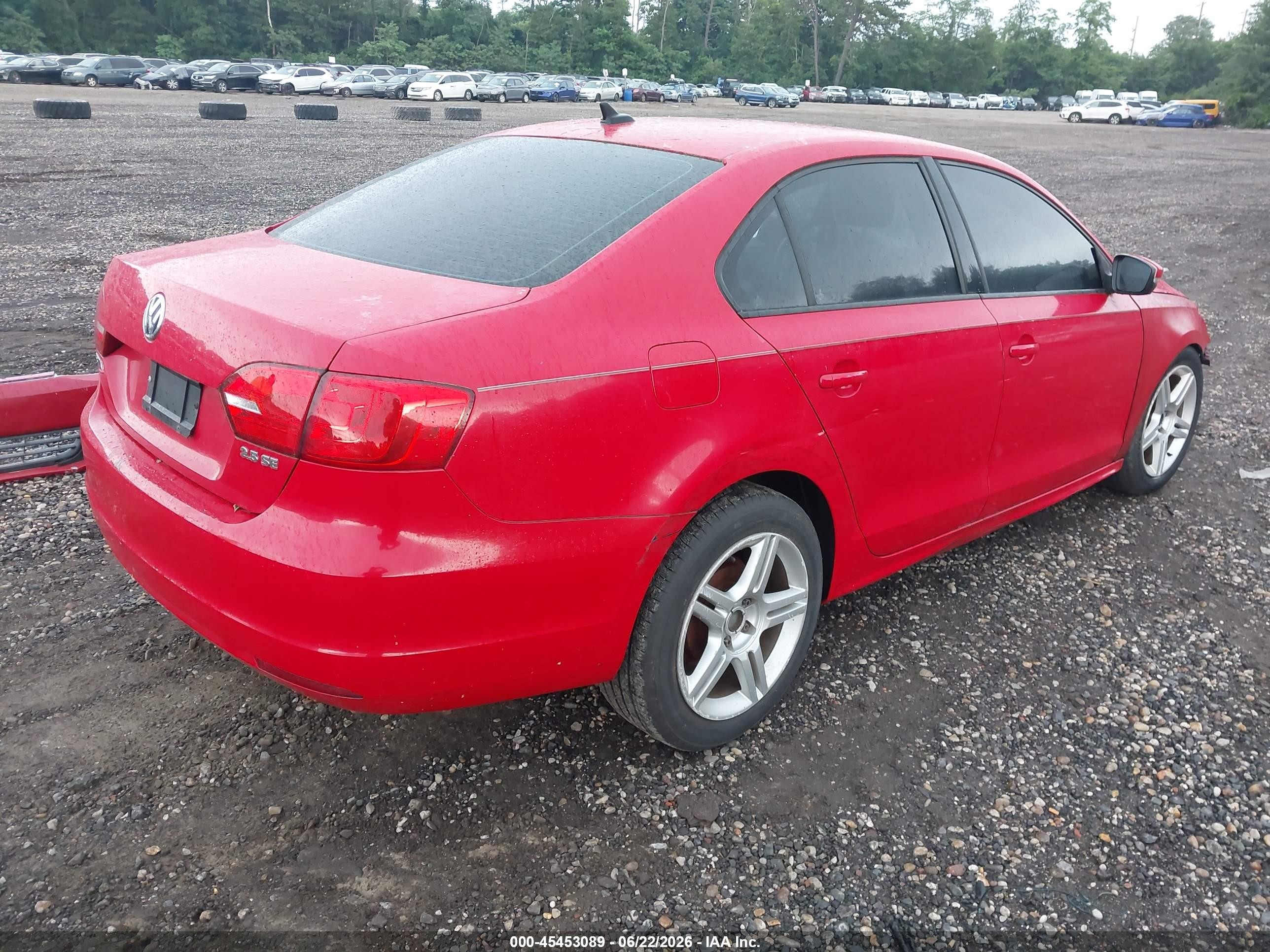 2012 Volkswagen Jetta 2.5l Se Red vin: 3VWDP7AJ1CM342827