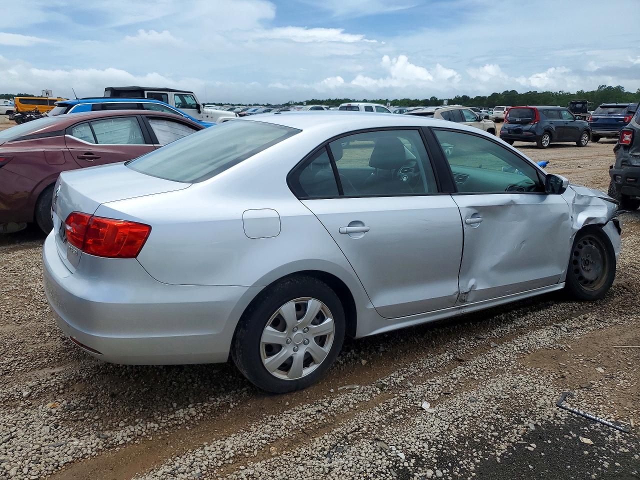 2012 Volkswagen Jetta Se Silver vin: 3VWDP7AJ1CM366433